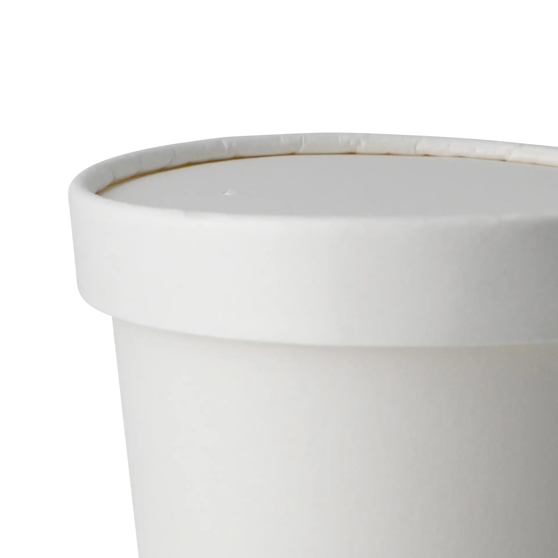 Couvercle en carton avec membrane (revêtu de PE) Ø 90 mm, blanc (pour gobelets à soupe) con30009-01-0-pappdeckel-mit-membran-beschichtet-90-mm-weiss-fuer-suppenbecher-4