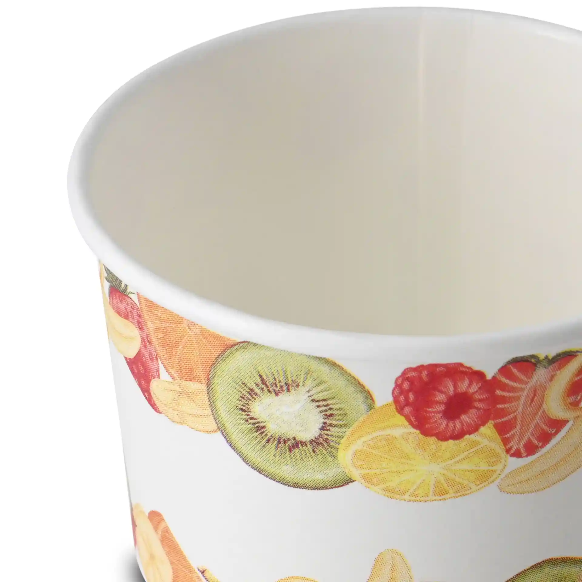 Eisbecher bedruckt (beschichtet) M "Früchte" 200 ml, max. 270 ml, Ø 92 mm