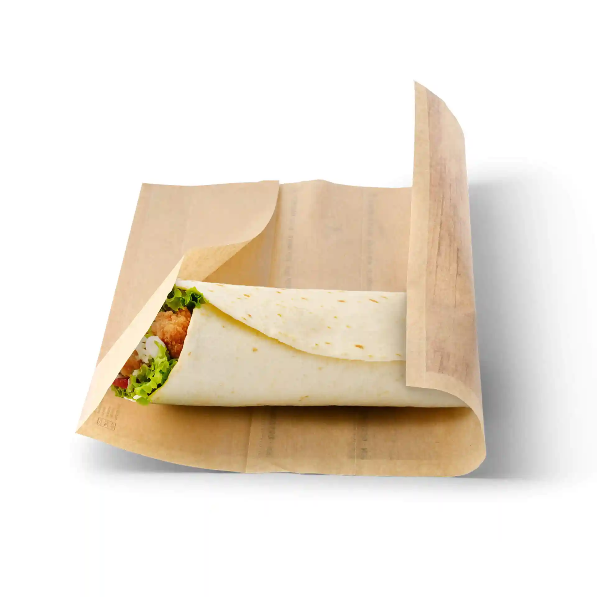 Sacs wrap personnalisés, 19,5 x 30 cm, brun, fermeture adhésive