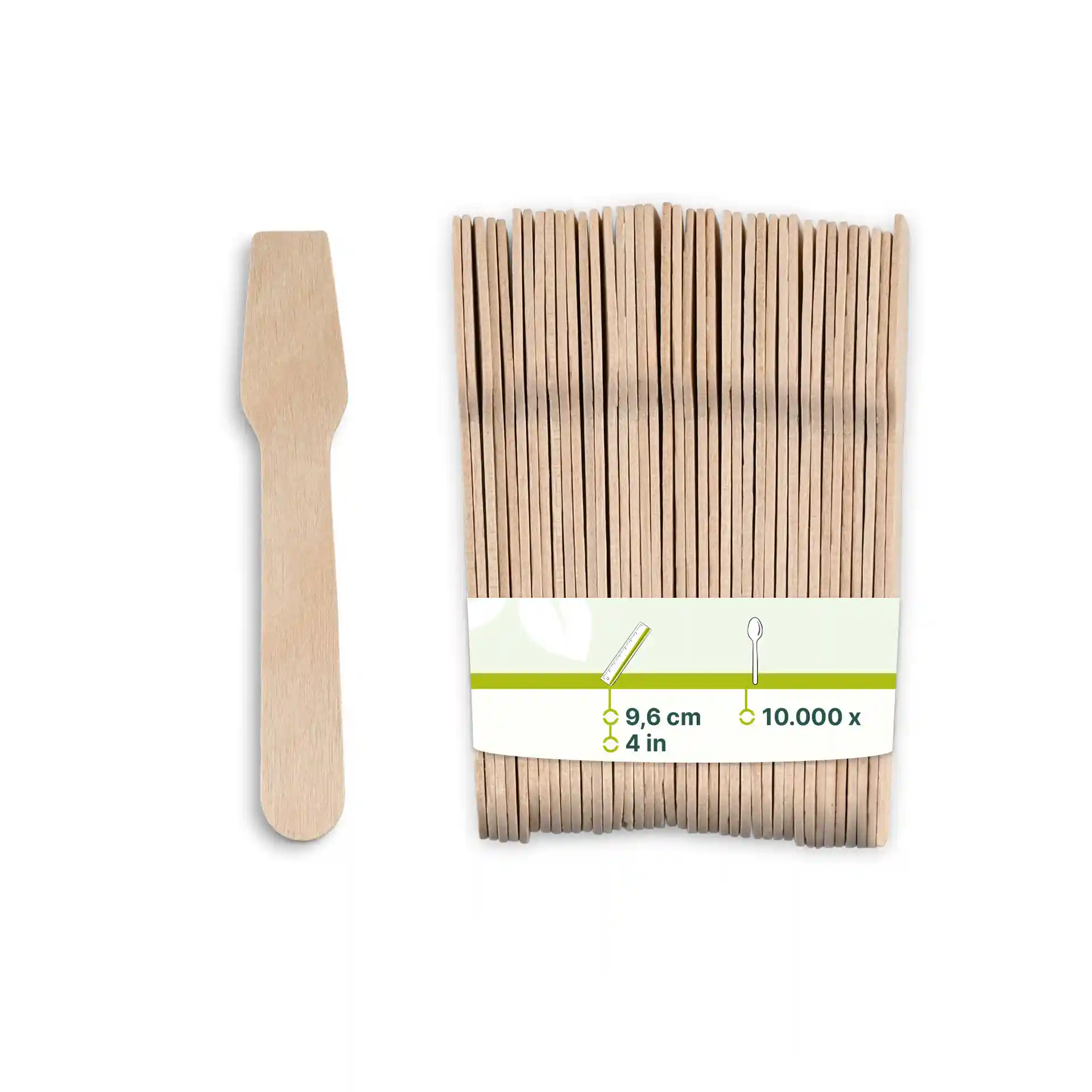Eisspatel aus Holz 9,6 cm