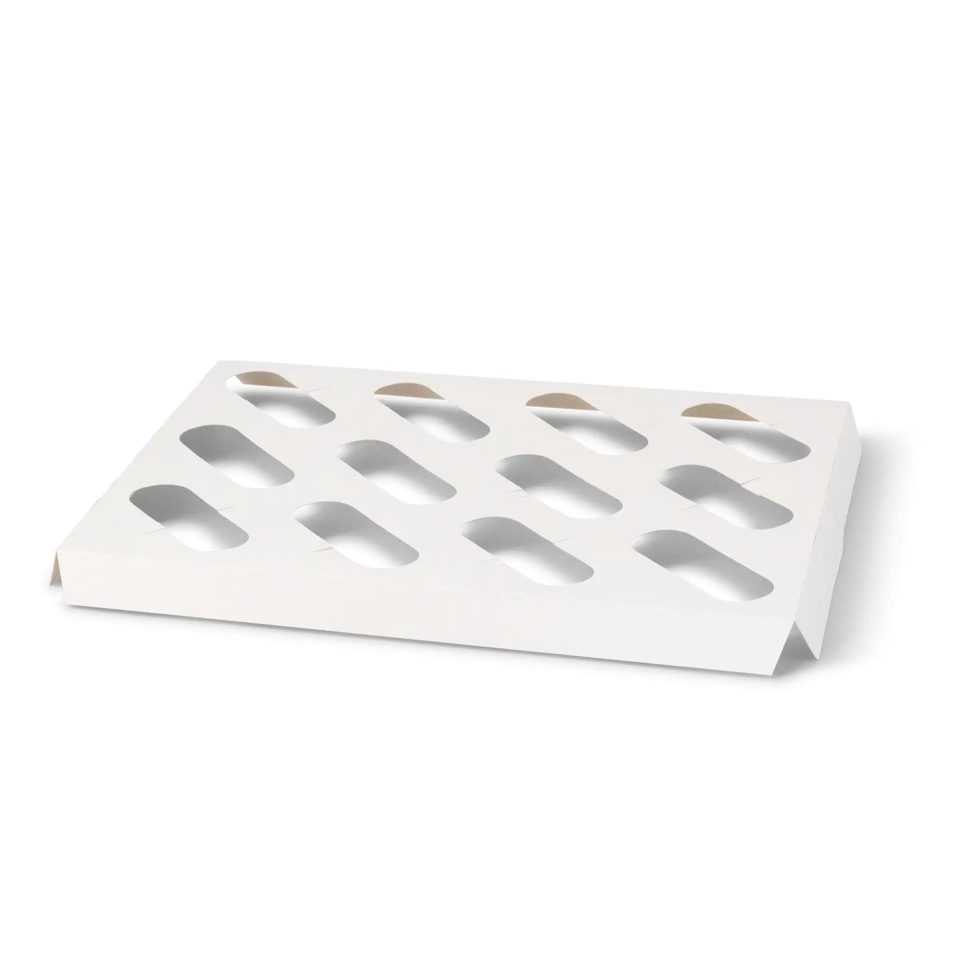 Inserts en carton pour boîtes à cupcakes 12 unités, blanc Inserts en carton pour boîtes à cupcakes 12 unités, blanc