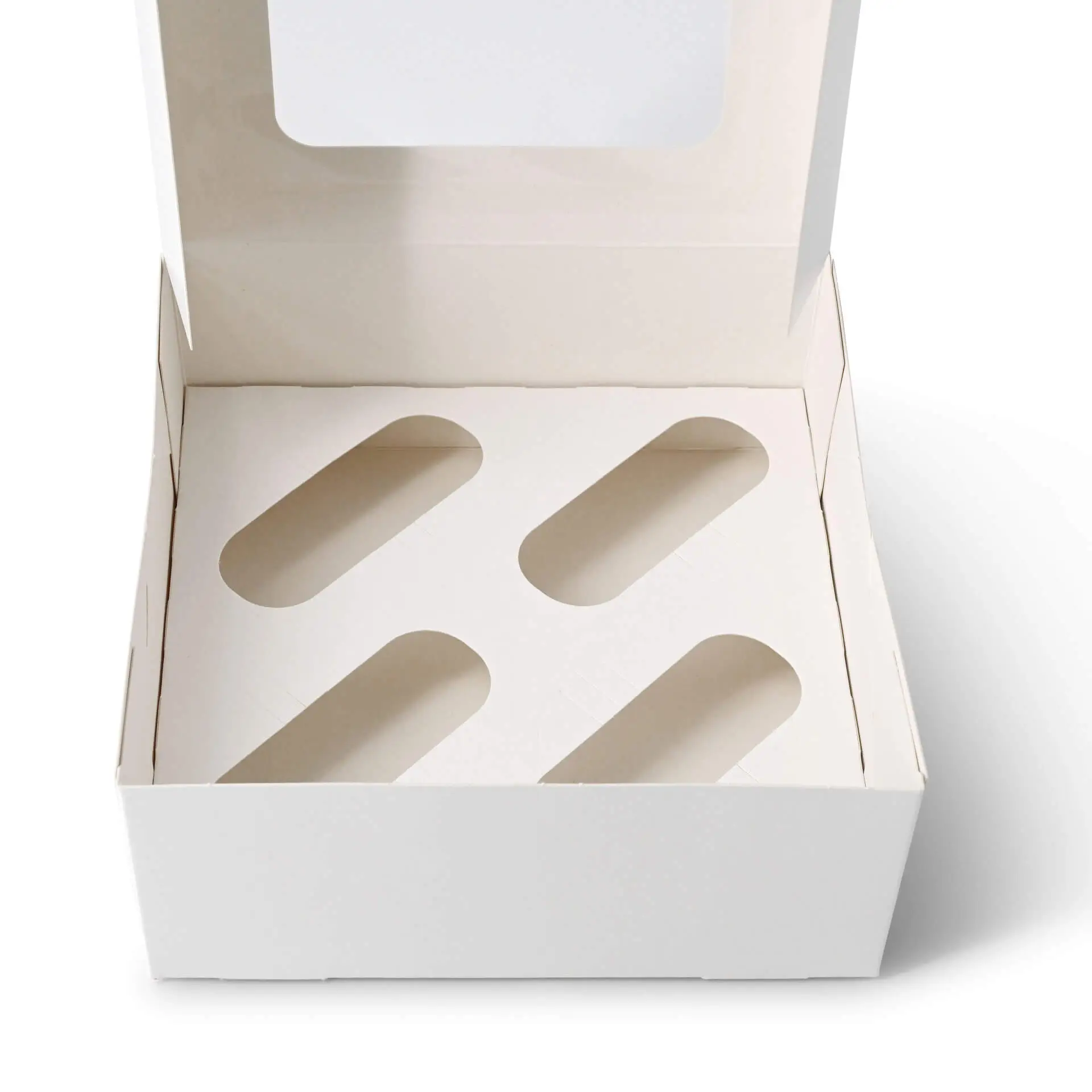 Inserts en carton pour boîtes à cupcakes 4 unités, blanc dre034971-einlagen-aus-karton-fuer-4er-cupcake-boxen-weiss-5