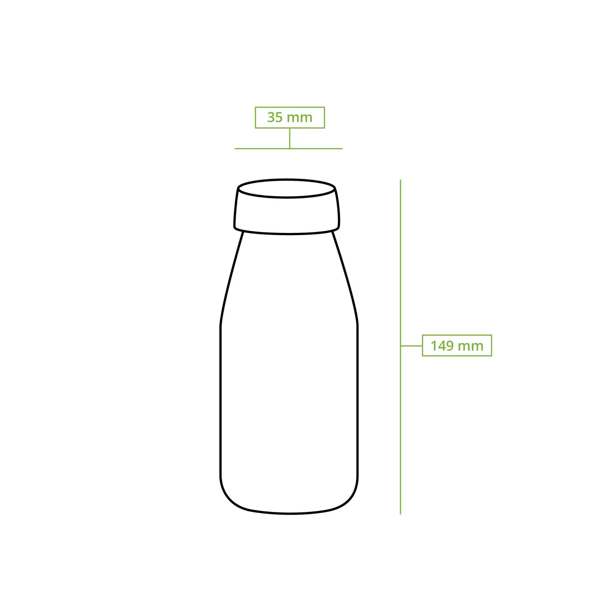 Bouteille en rPET 250 ml, transparente, bouchon blanc dcd03033-rpet-flaschen-250-ml-klar-deckel-weiss-8