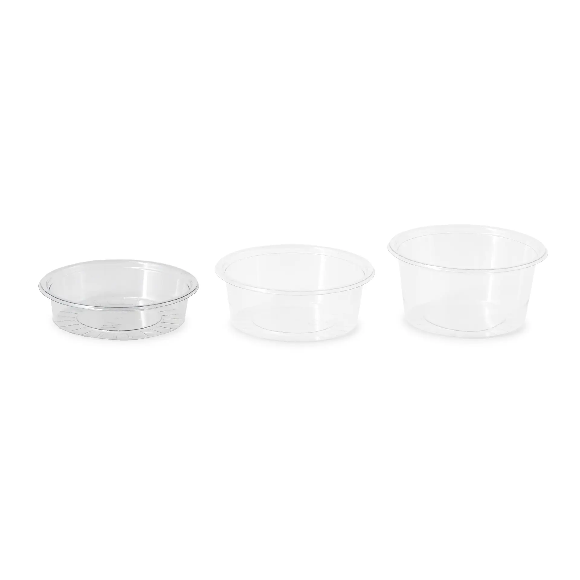 Pot à portions en rPET 50 ml, Ø 75 mm, transparent Pot à portions en rPET 50 ml, Ø 75 mm, transparent