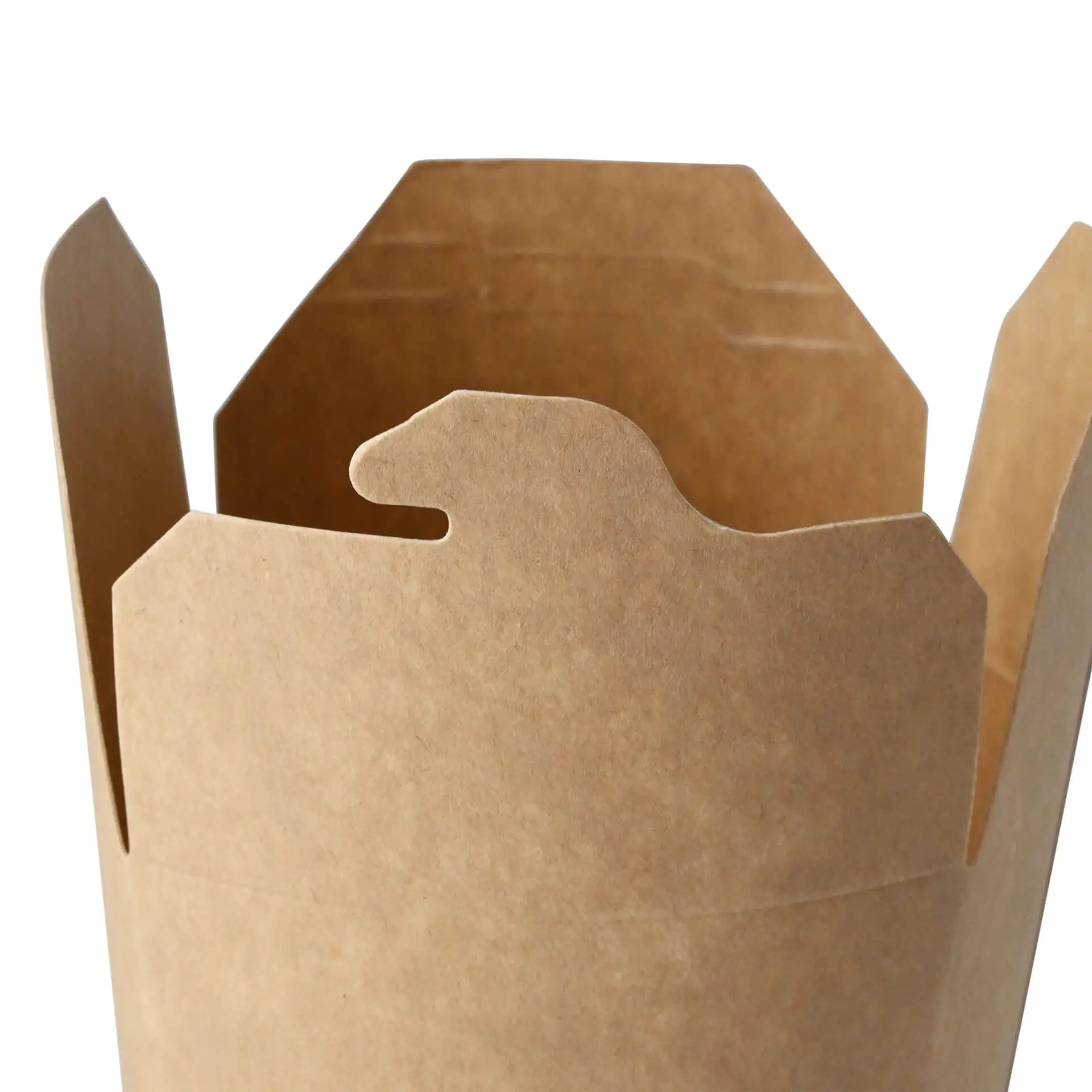 Nudelboxen / Asiaboxen aus Karton (beschichtet) 400 ml, braun