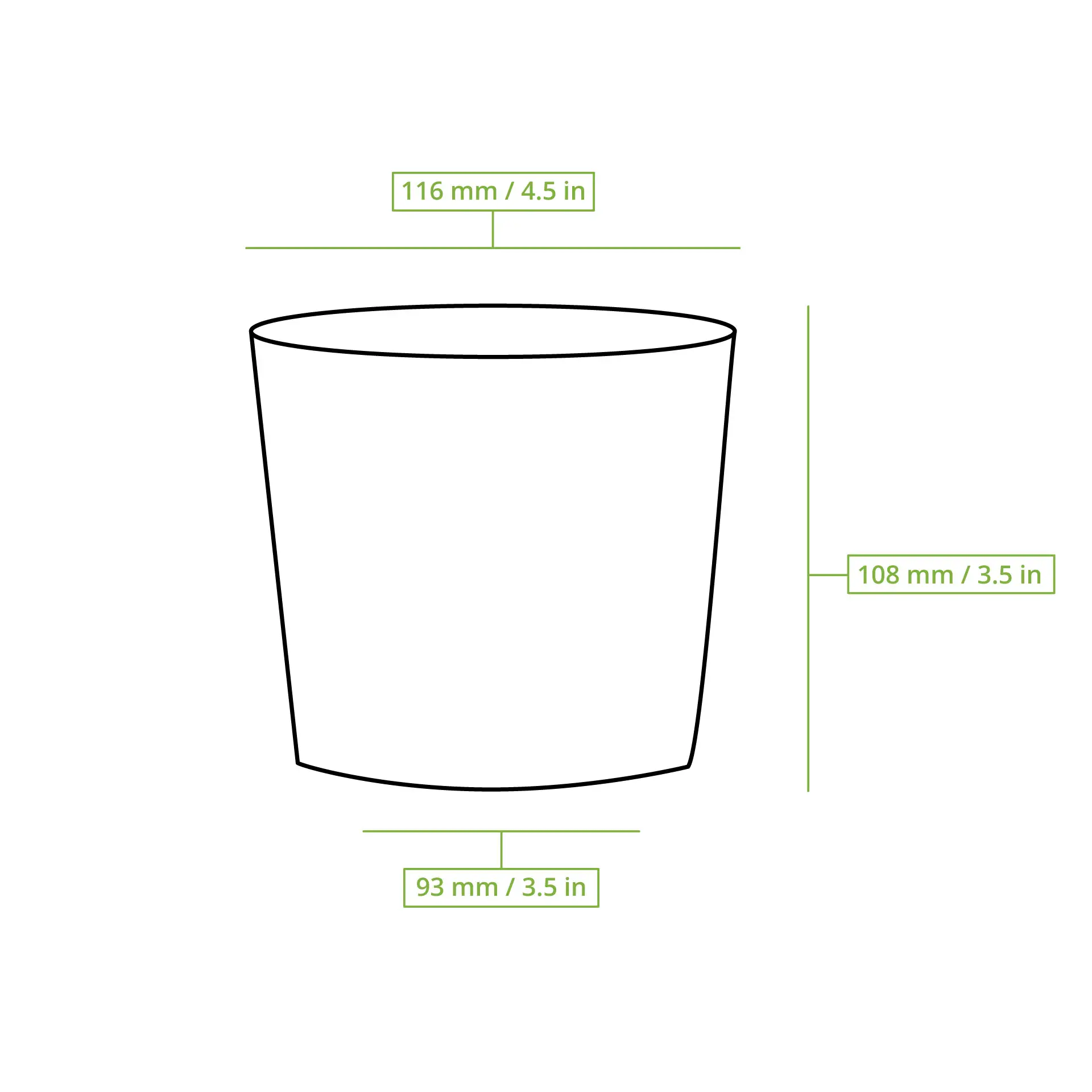 Suppenbecher to go aus Karton (bio-beschichtet) 600 ml / 24 oz, Ø 115 mm, braun