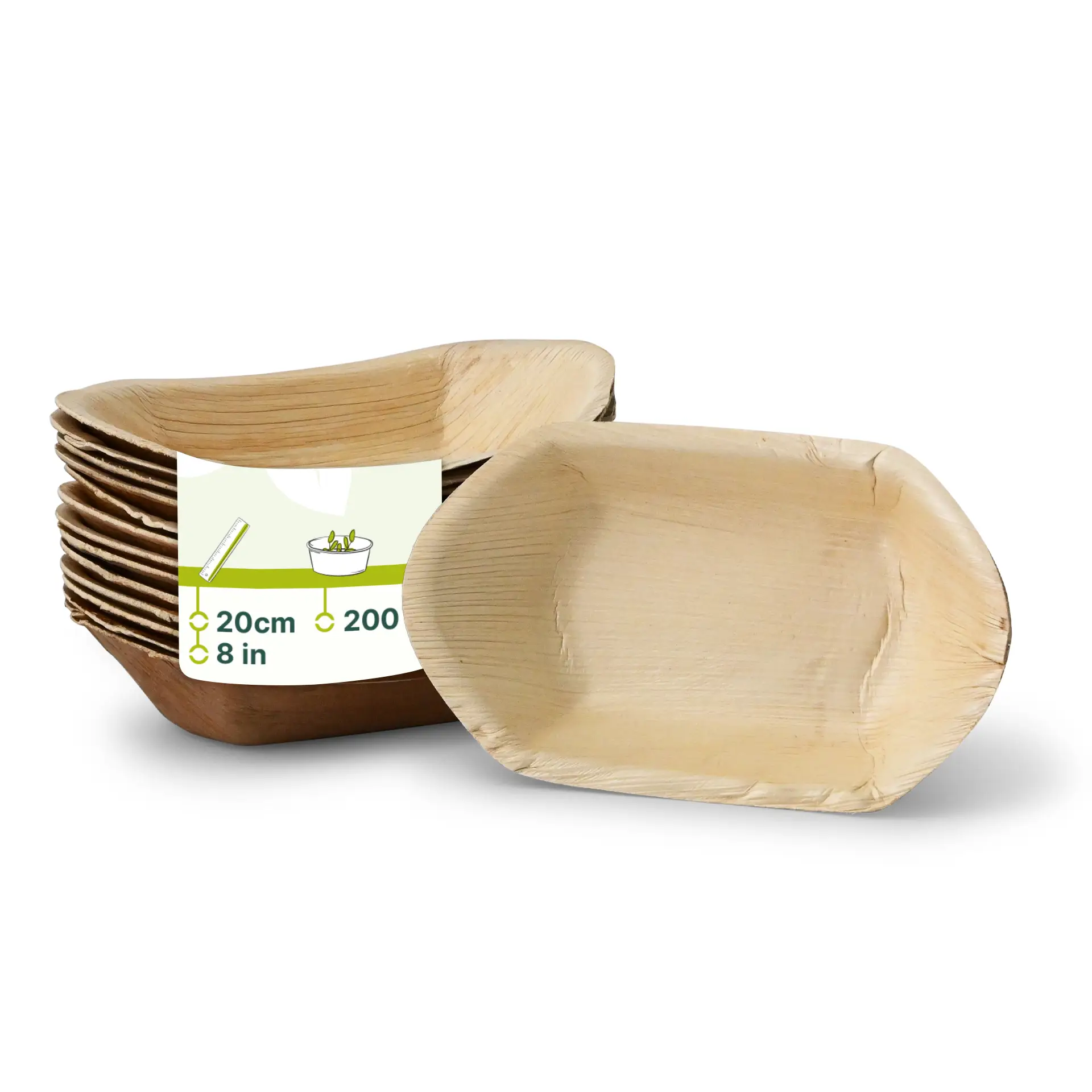 Bateau en feuille de palmier "Palmware®" 20 cm Bateau en feuille de palmier "Palmware®" 20 cm