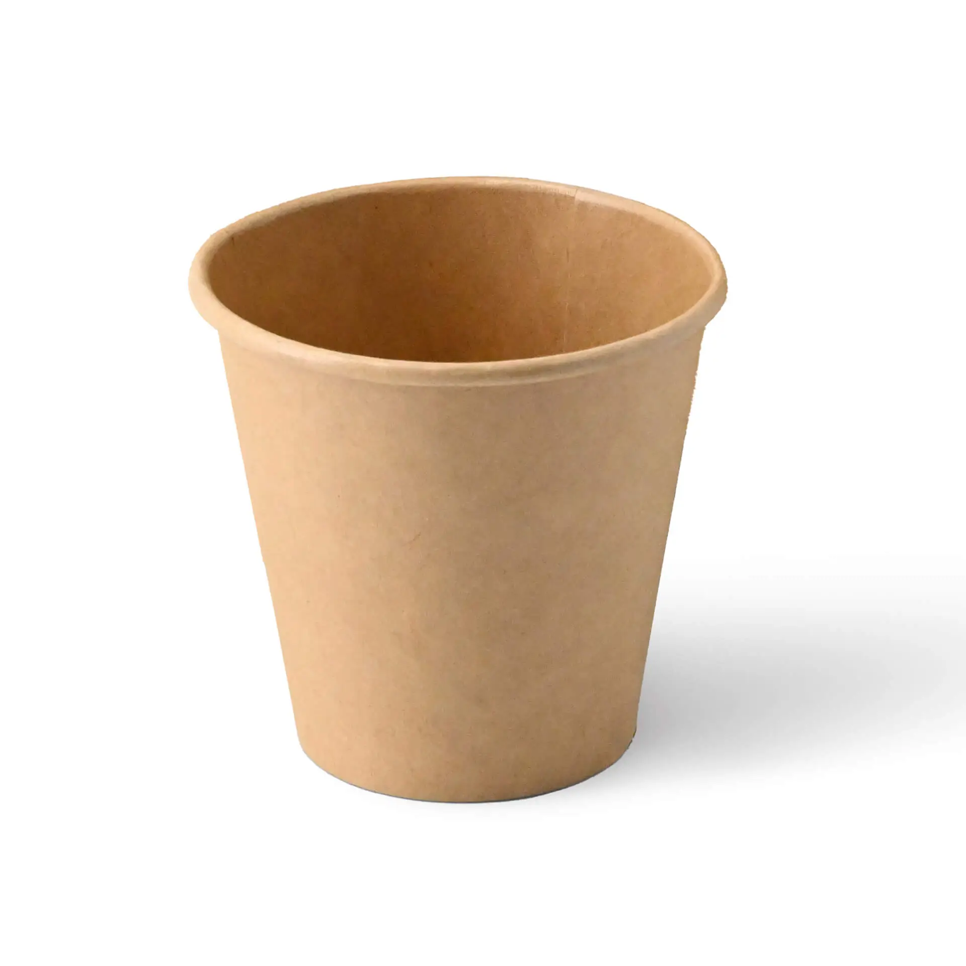 Pappbecher (beschichtet) 150 ml / 6 oz, Ø 80 mm, braun Pappbecher (beschichtet) 150 ml / 6 oz, Ø 80 mm, braun