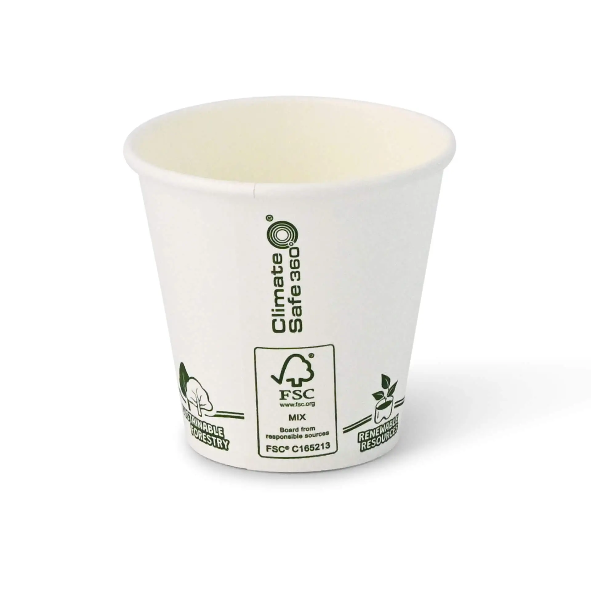 Gobelet en carton blanc, logos EcoUp©, 15 cl / 6 oz, Ø 80 mm dhd043981-pappbecher-150-ml-6-oz-80-mm-ecoup-icons-2