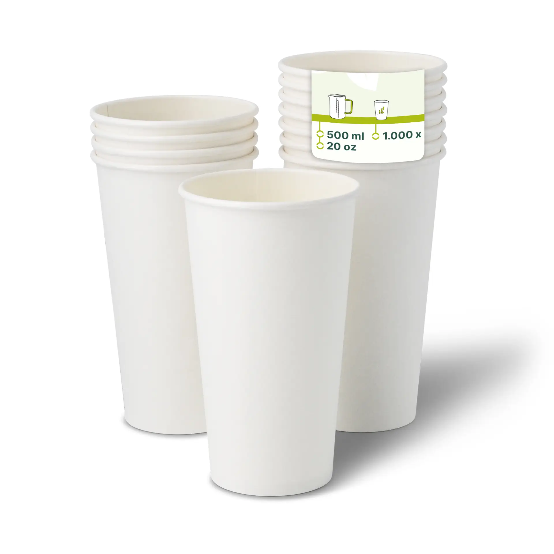 Pappbecher 500 ml / 20 oz, Ø 90 mm, weiss dhd04549-pappbecher-500-ml-20-oz-90-mm-weiss
