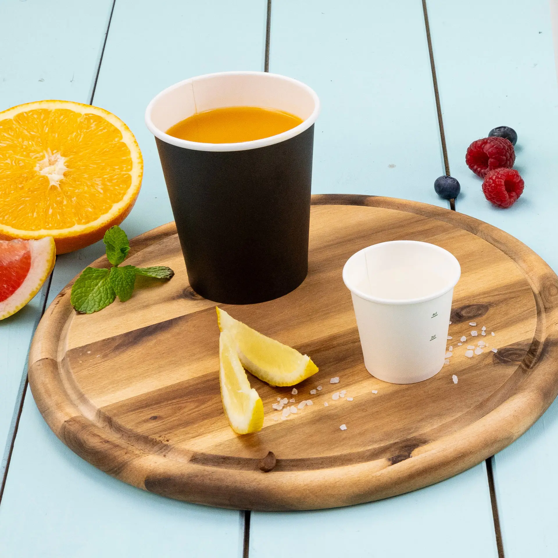 Gobelet en carton noir, 20 cl / 8 oz, Ø 80 mm dhd045271-pappbecher-200-ml-8-oz-80-mm-schwarz-5