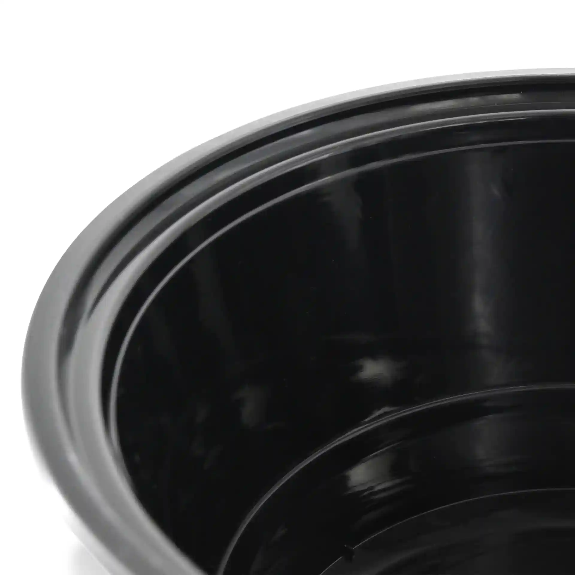 Mehrwegbehälter aus PP 1000 ml, tief, schwarz