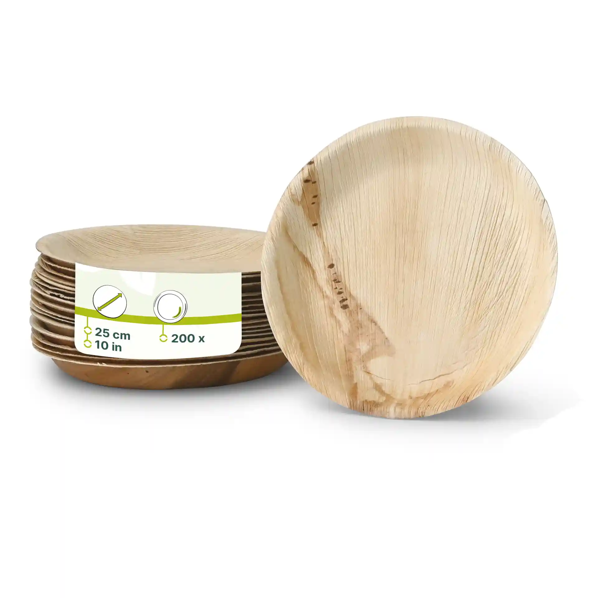 Assiette en feuille de palmier "Palmware®", affiné, Ø 25 cm