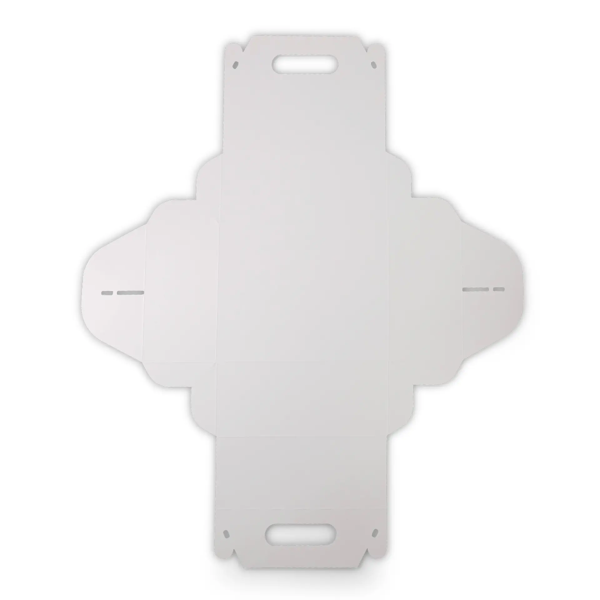 Boîte à gâteaux en carton avec poignée M, 21 x 16 x 9 cm, blanc, pliable