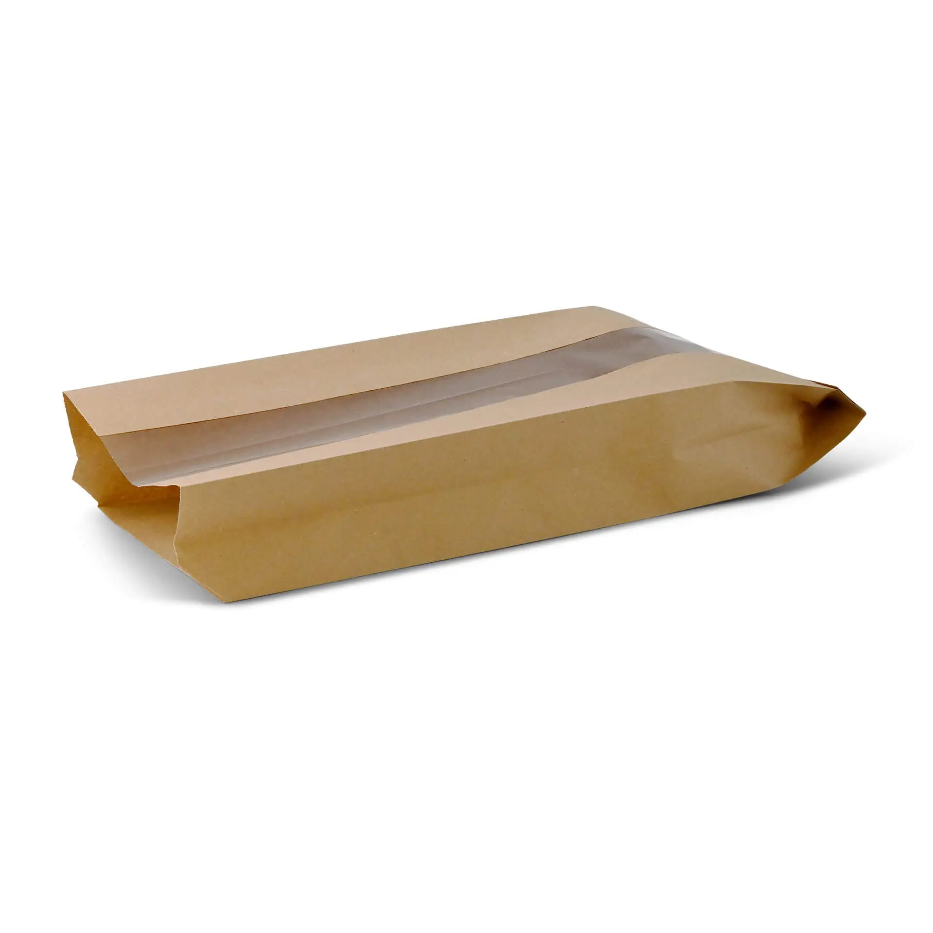 Sac à pain en papier brun M avec fenêtre, 14 + 7 x 41 cm dre02143-baeckertueten-aus-papier-mit-fenster-m-14-x-7-x-41-cm-braun-5