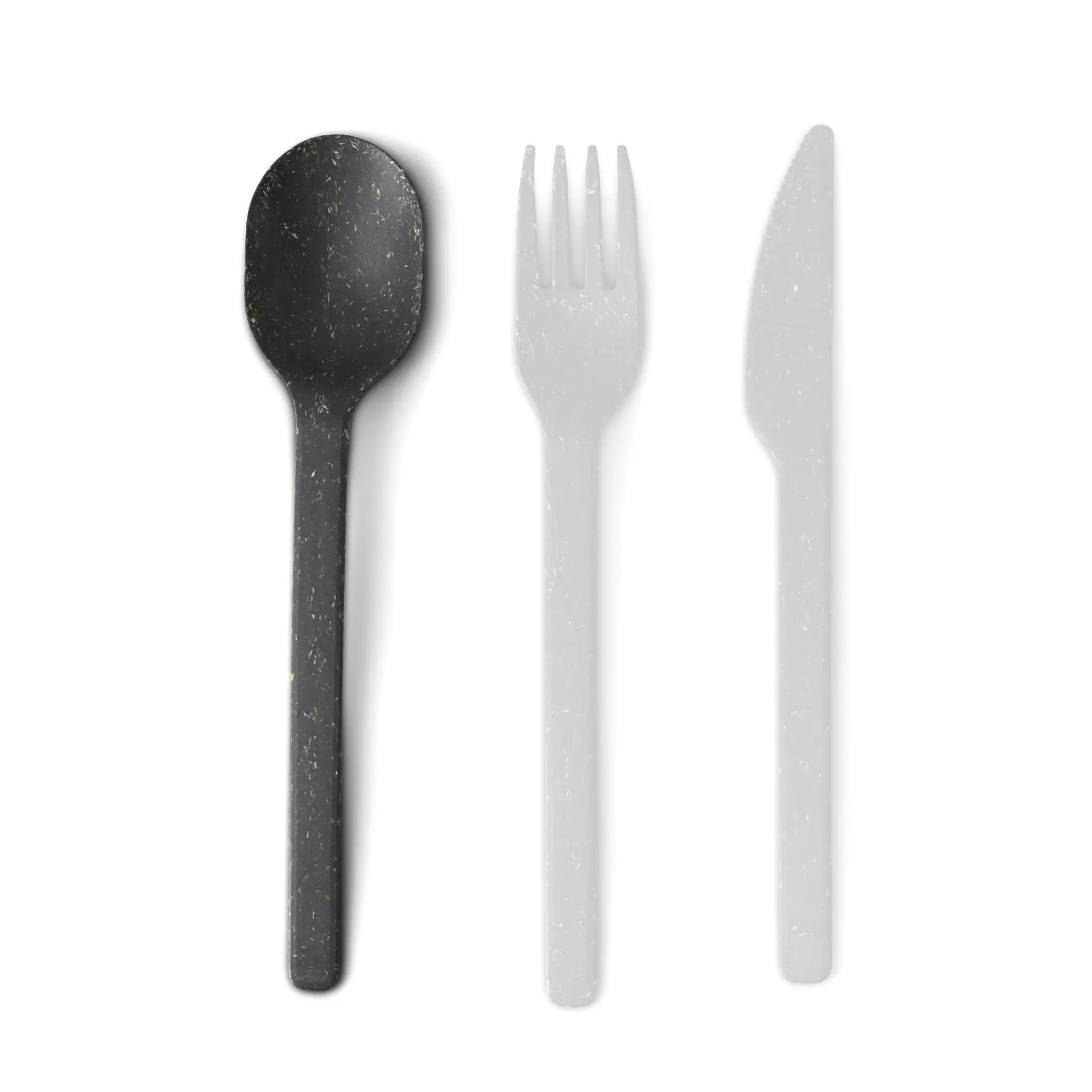 Cuillère réutilisable "merways Cutlery" 18 cm, poivre / gris Cuillère réutilisable "merways Cutlery" 18 cm, poivre / gris