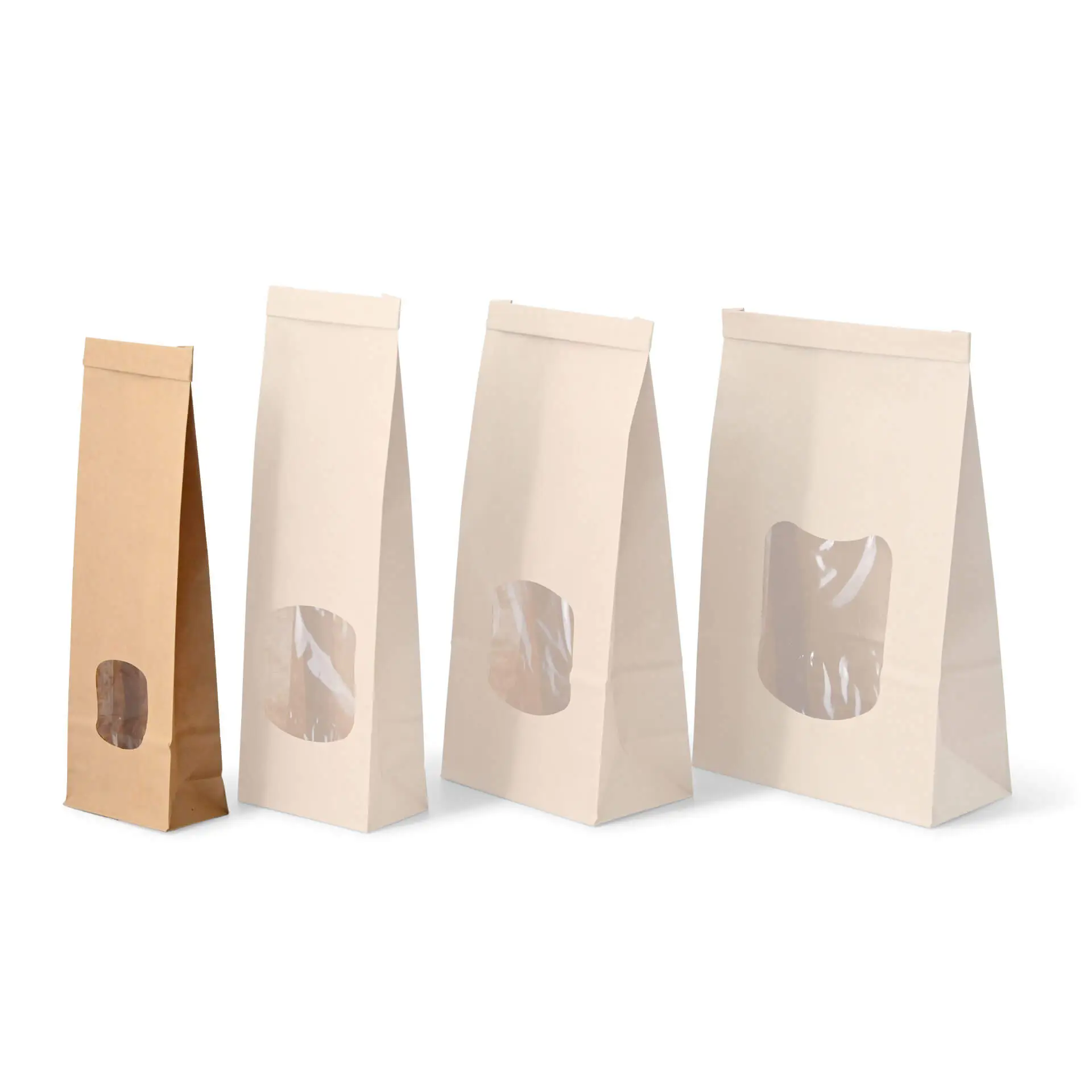 Sac SOS kraft brun XS, fenêtre PP et fermeture, 7,5 x 4,5 x 24 cm dre03990-blockbeutel-m-fenster-xs-75-x-45-x-24-cm-pp-folie-braun-clipband-kraftpapier-9