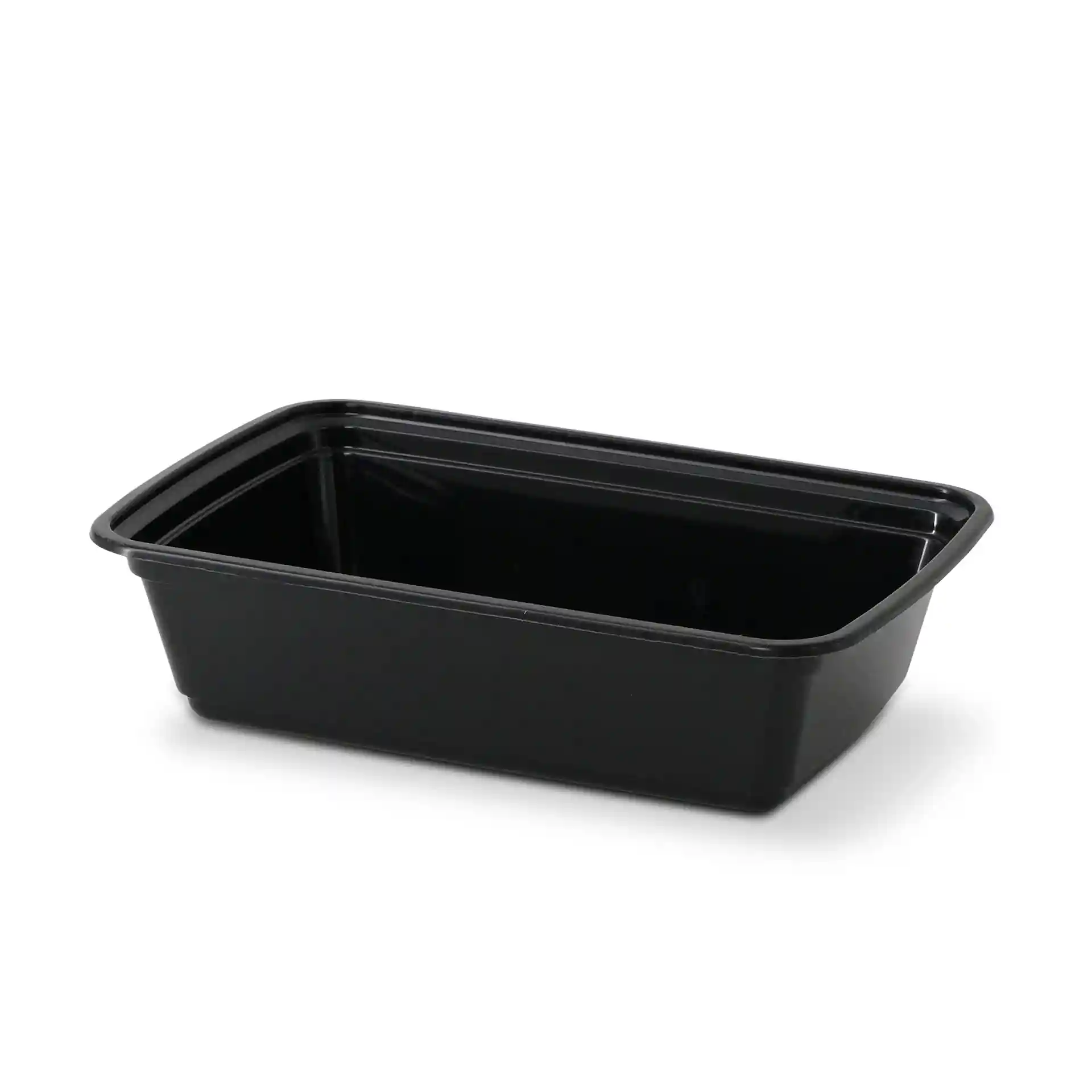 Mehrwegbehälter aus PP 700 ml, rechteckig, schwarz