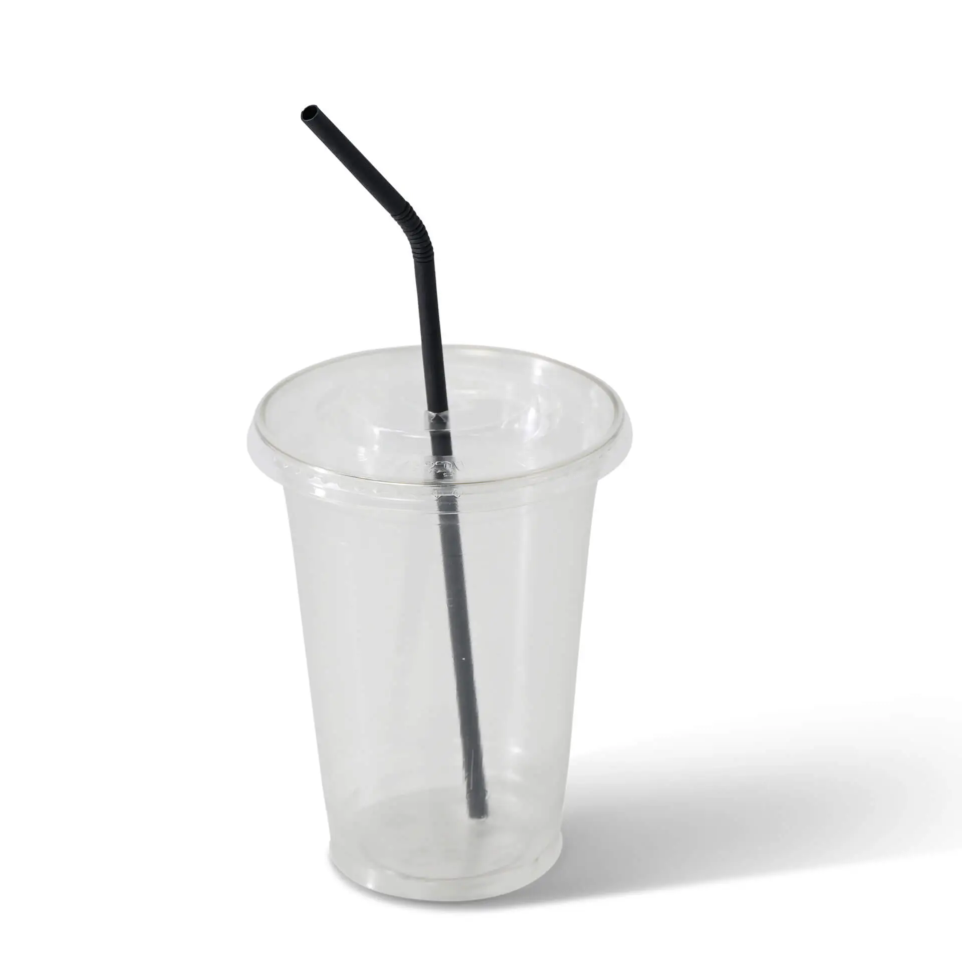 Papier-Trinkhalme flexibel 22 cm, Ø 0,5 cm, schwarz, einzeln verpackt