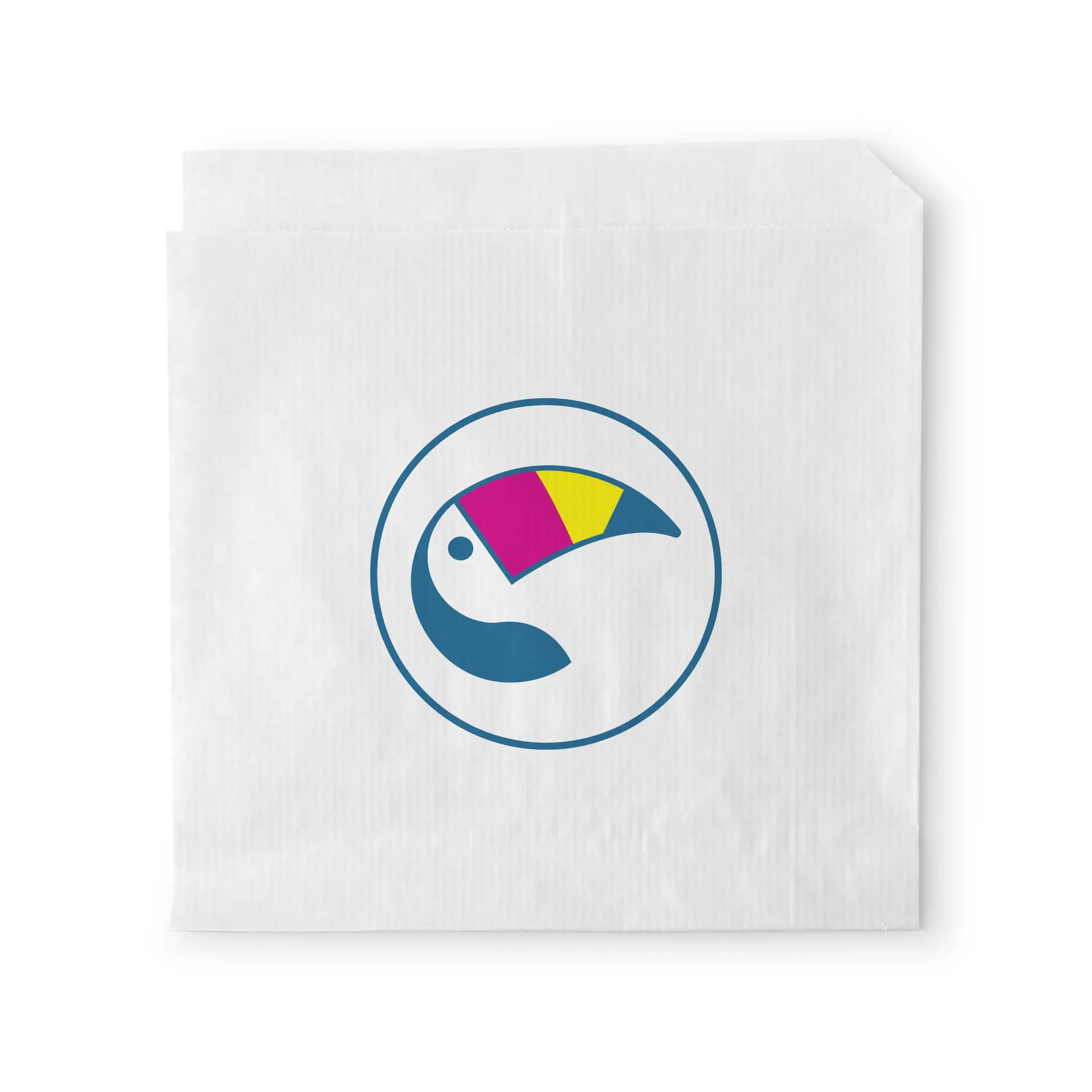 Burgertaschen bedrucken , 15 x 16 cm, weiss