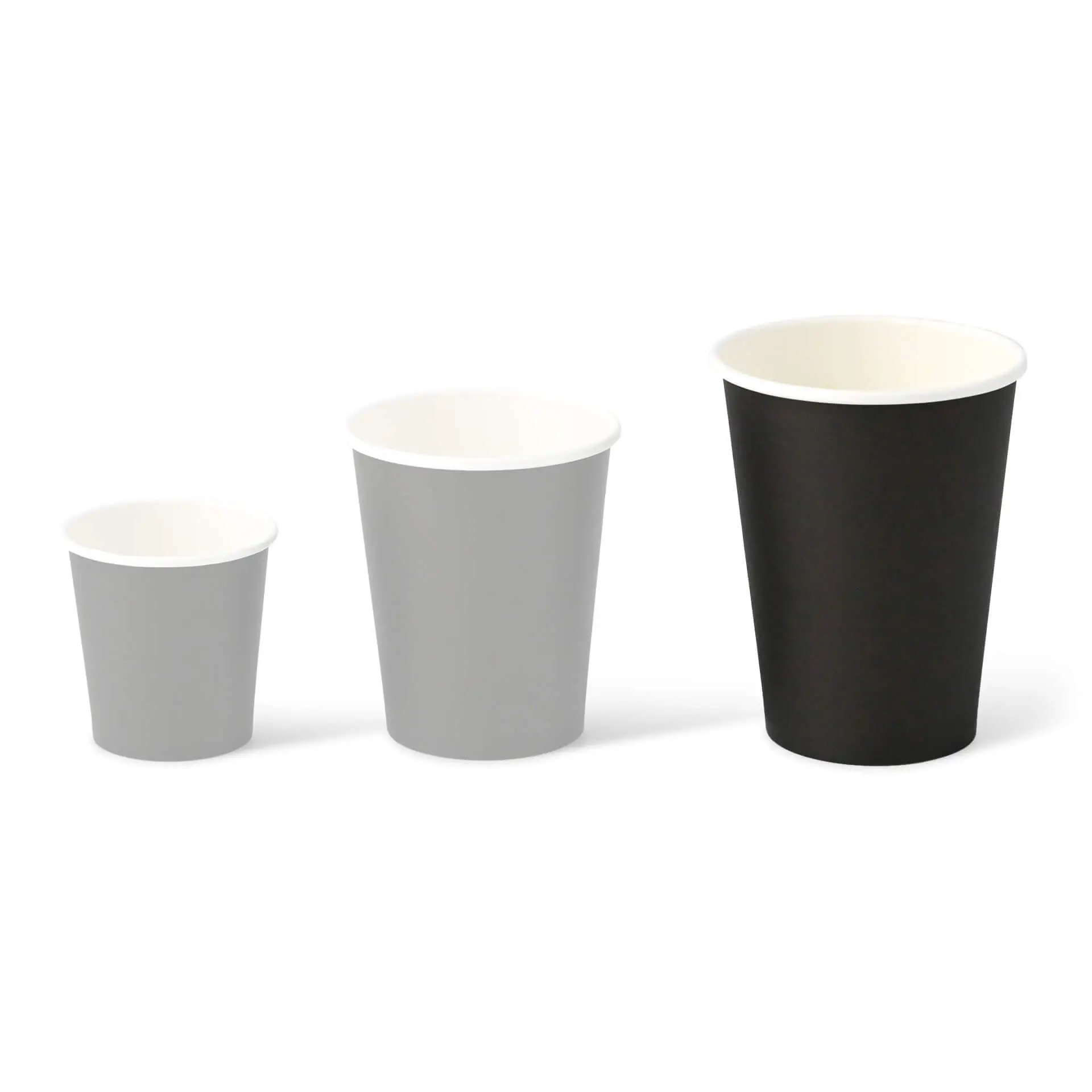 Pappbecher 300 ml / 12 oz, Ø 90 mm, einwandig, schwarz, PLA-beschichtet