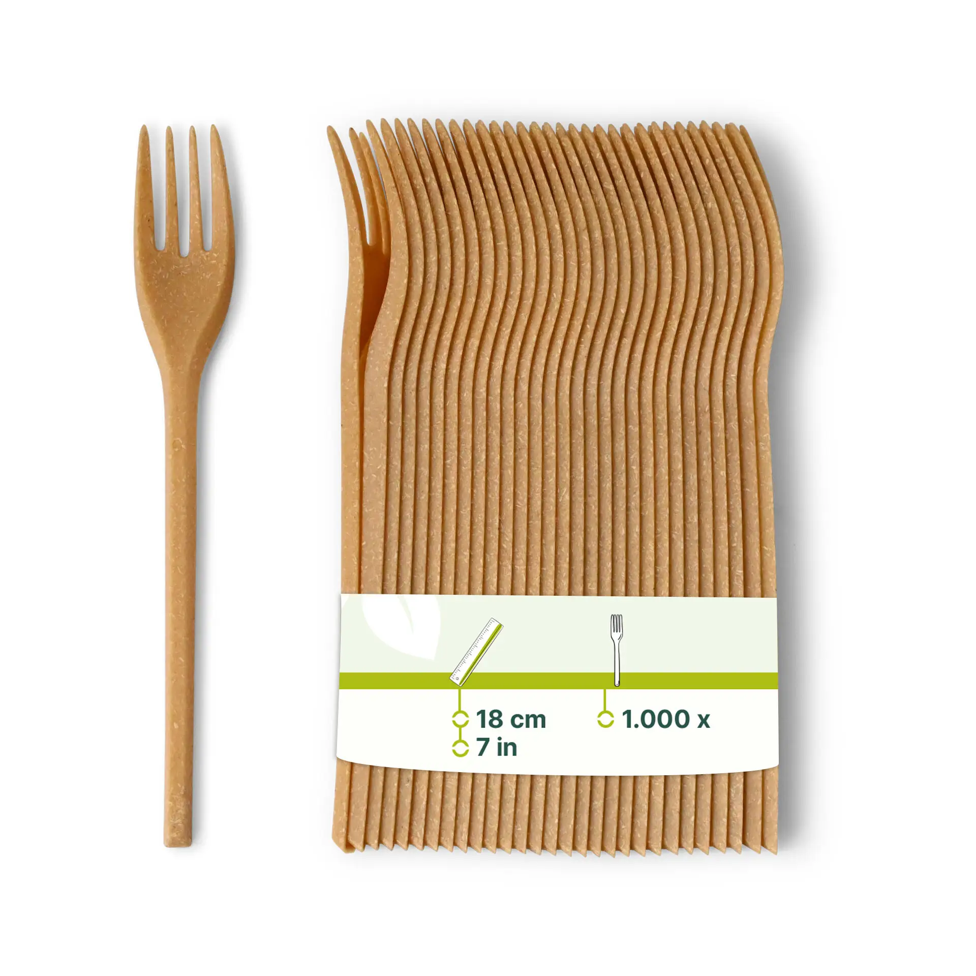 Mehrweg-Gabeln 18 cm, braun Mehrweg-Gabeln 18 cm, braun