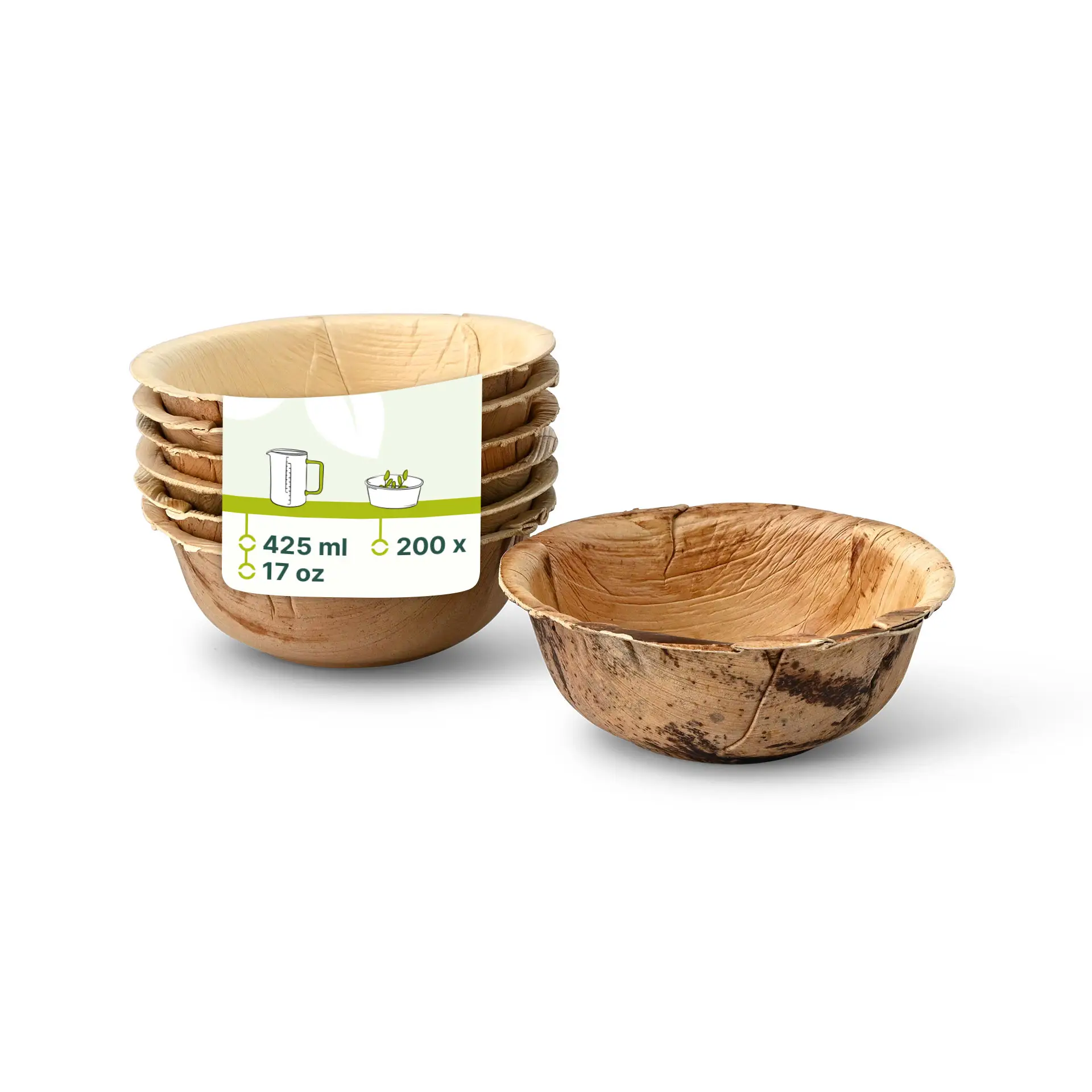 Bol en Feuille de Palmier "Palmware®" 425 ml Bol en Feuille de Palmier "Palmware®" 425 ml