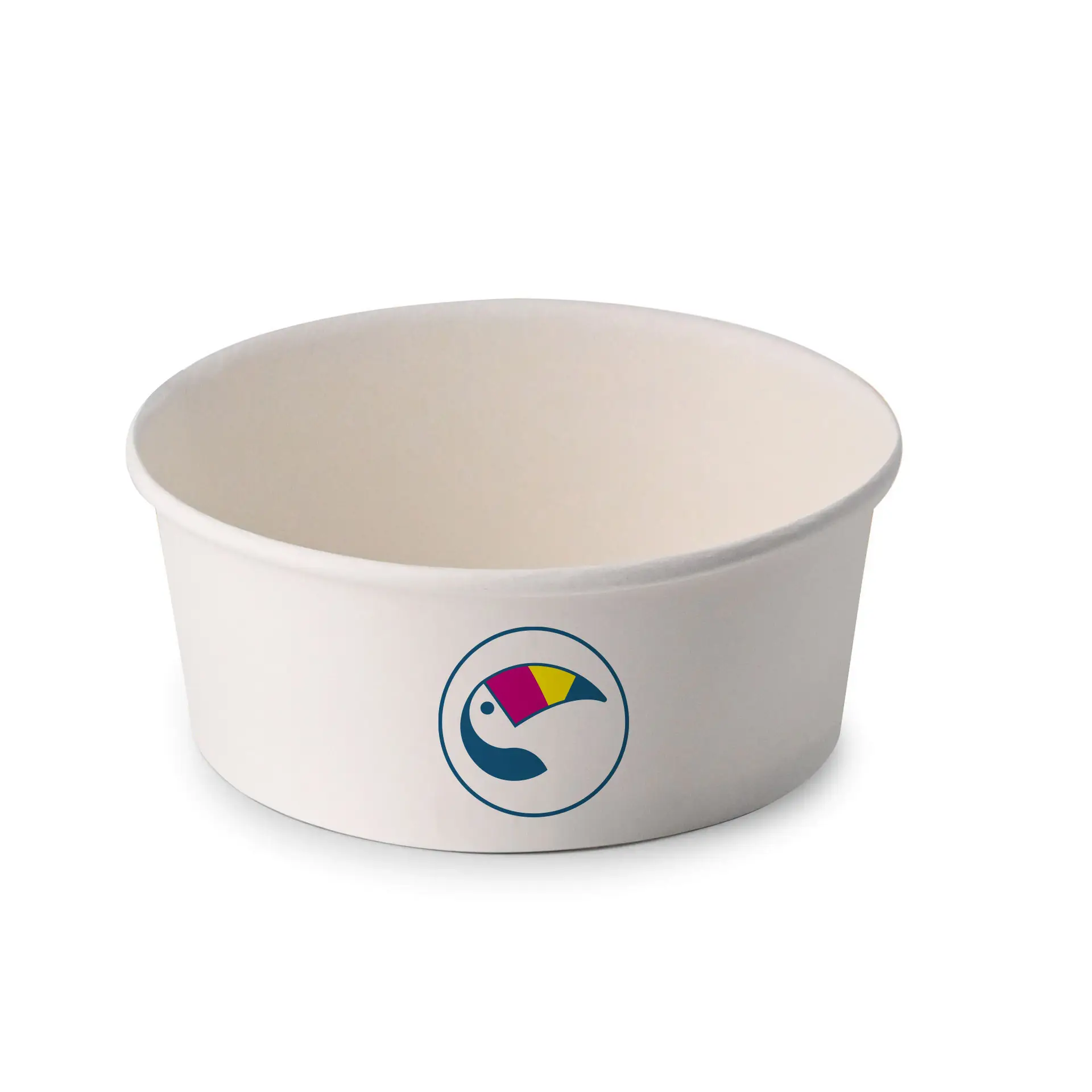 Salatschalen bedrucken / Bowls bedruckt, 650 ml, Ø 150 mm, weiß PLA-beschichtet