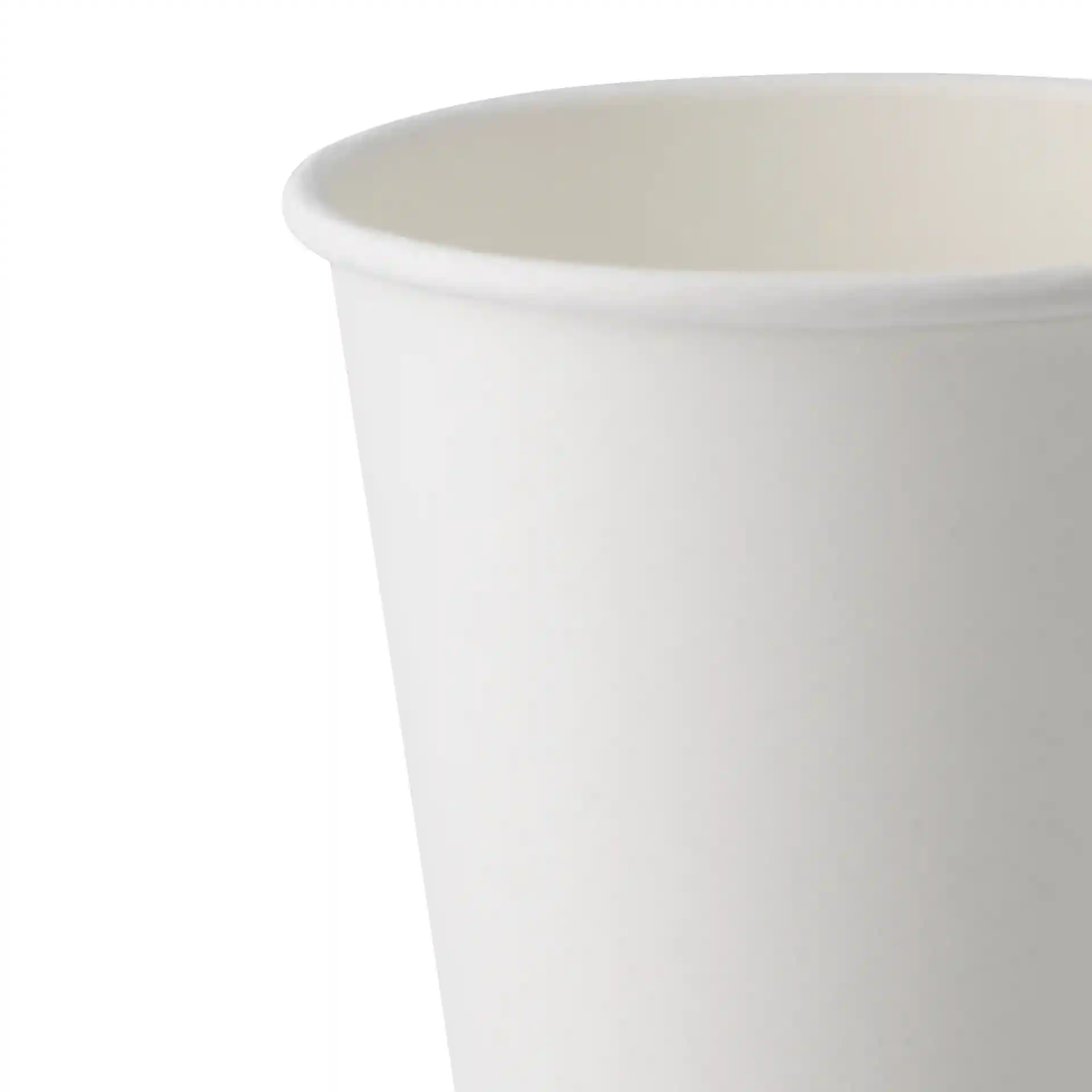 Gobelet en carton 300 ml / 12 oz, Ø 90 mm, simple paroi, blanc, revêtu de PLA