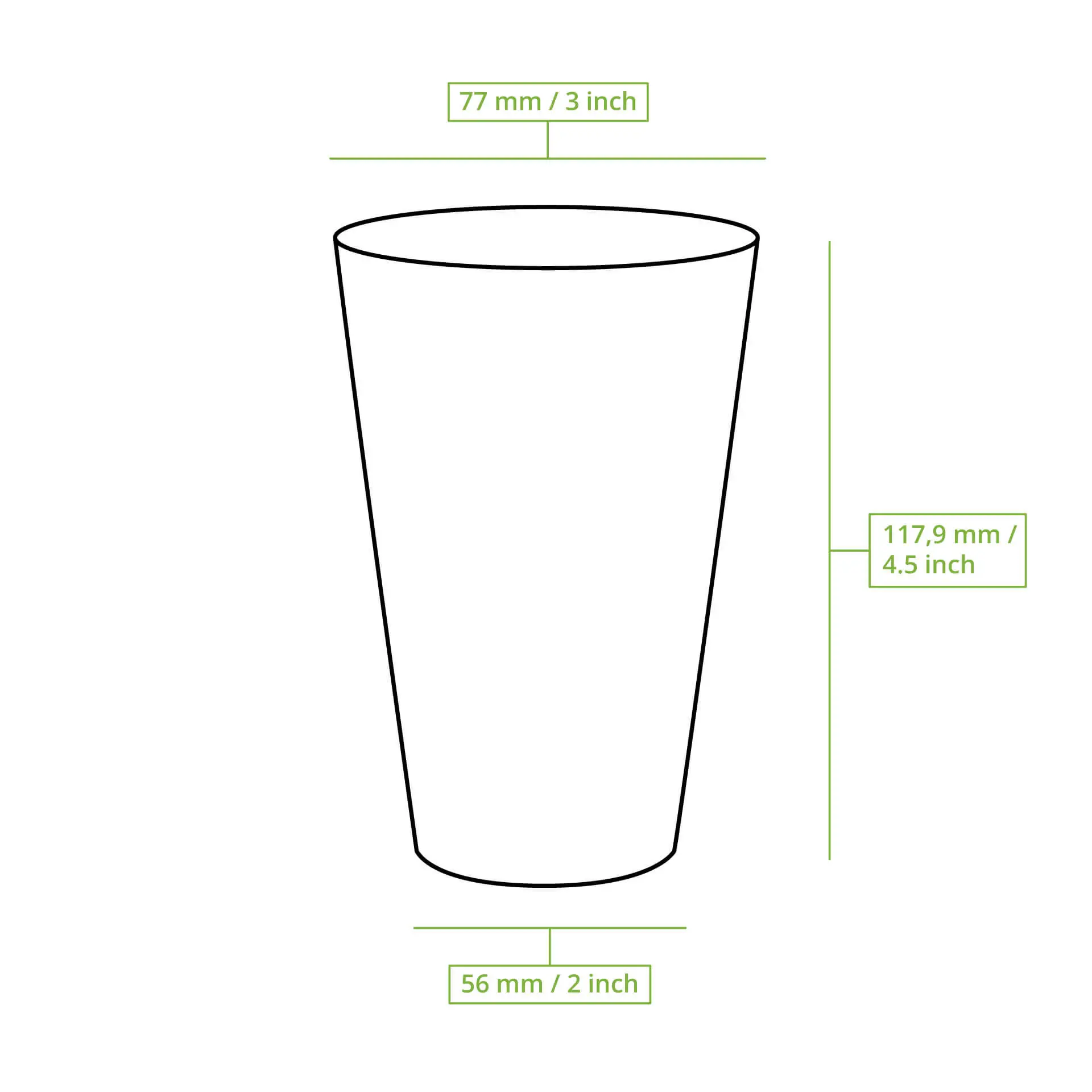 Gobelet réutilisable, plastique transparent 30 cl, Ø 77mm, PP Gobelet réutilisable, plastique transparent 30 cl, Ø 77mm, PP