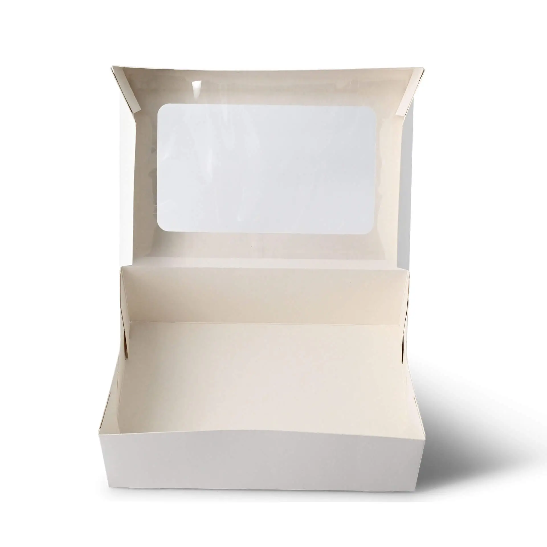 Cupcake Boxen (6er), Zellulose-Fenster, weiss