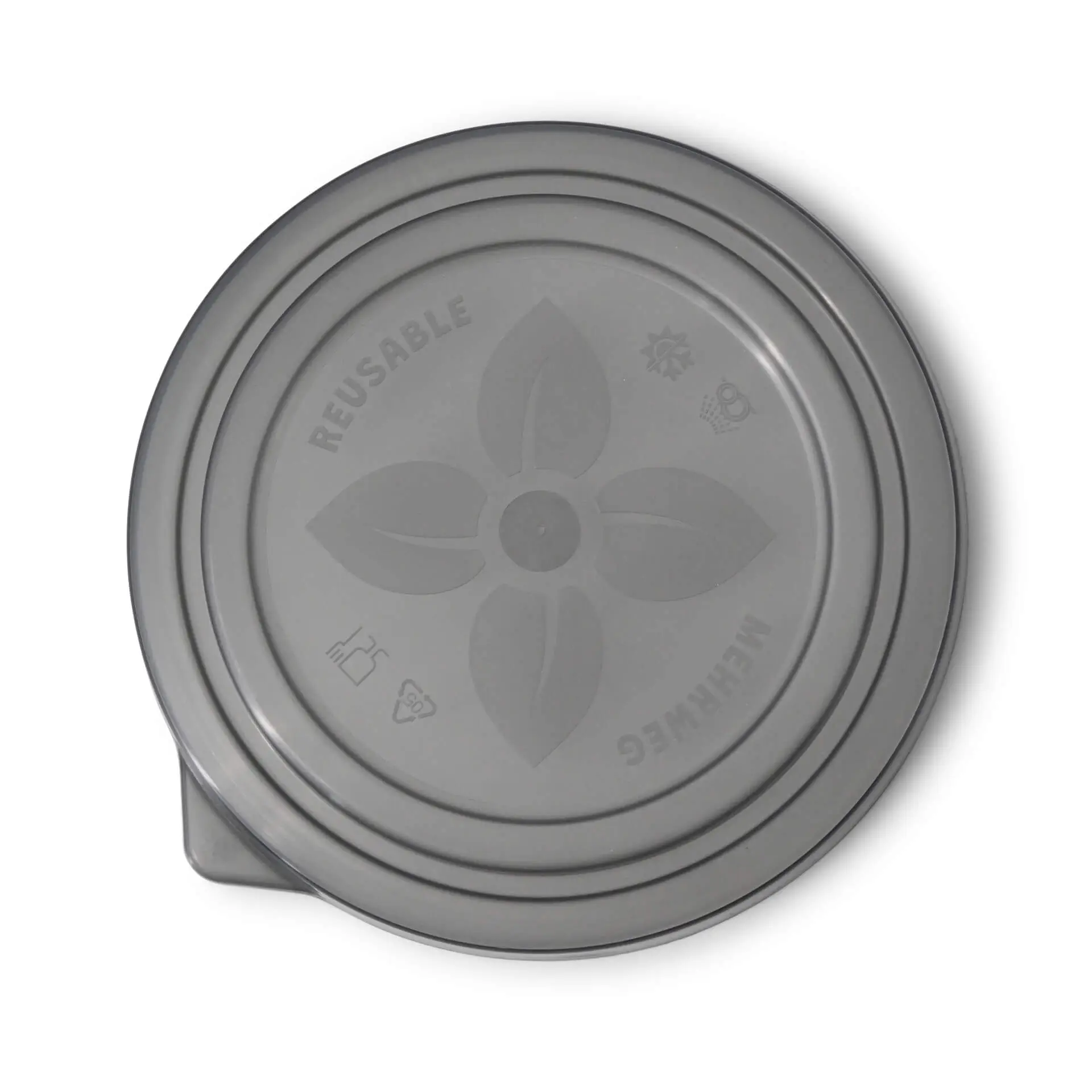 Couvercle réutilisable «merways Bowl» gris, Ø 150mm, PP dfc008091-mehrwegdeckel-merways-bowl-150-mm-pp-grau-1