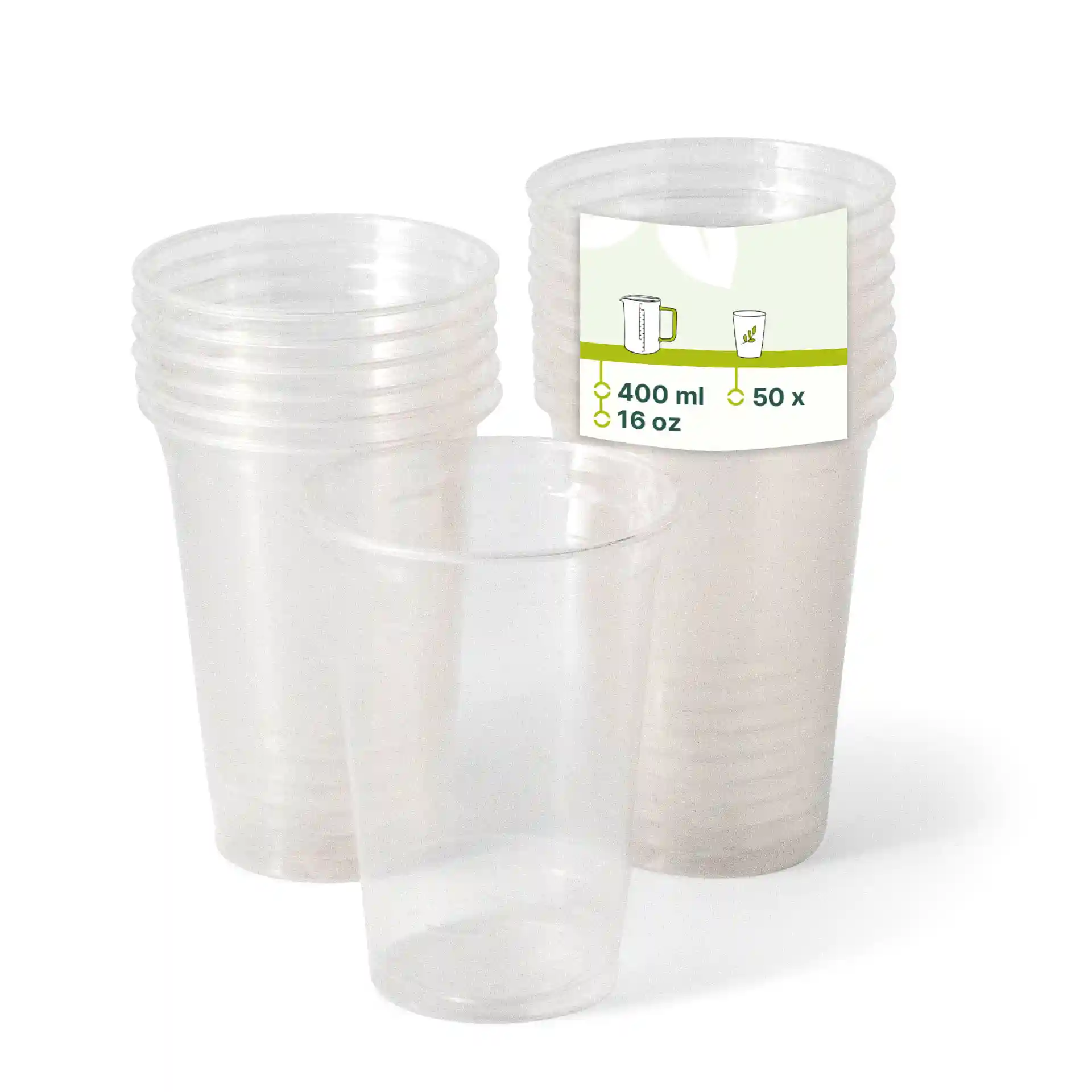 PLA-Klarbecher 400 ml / 16 oz, Ø 95 mm