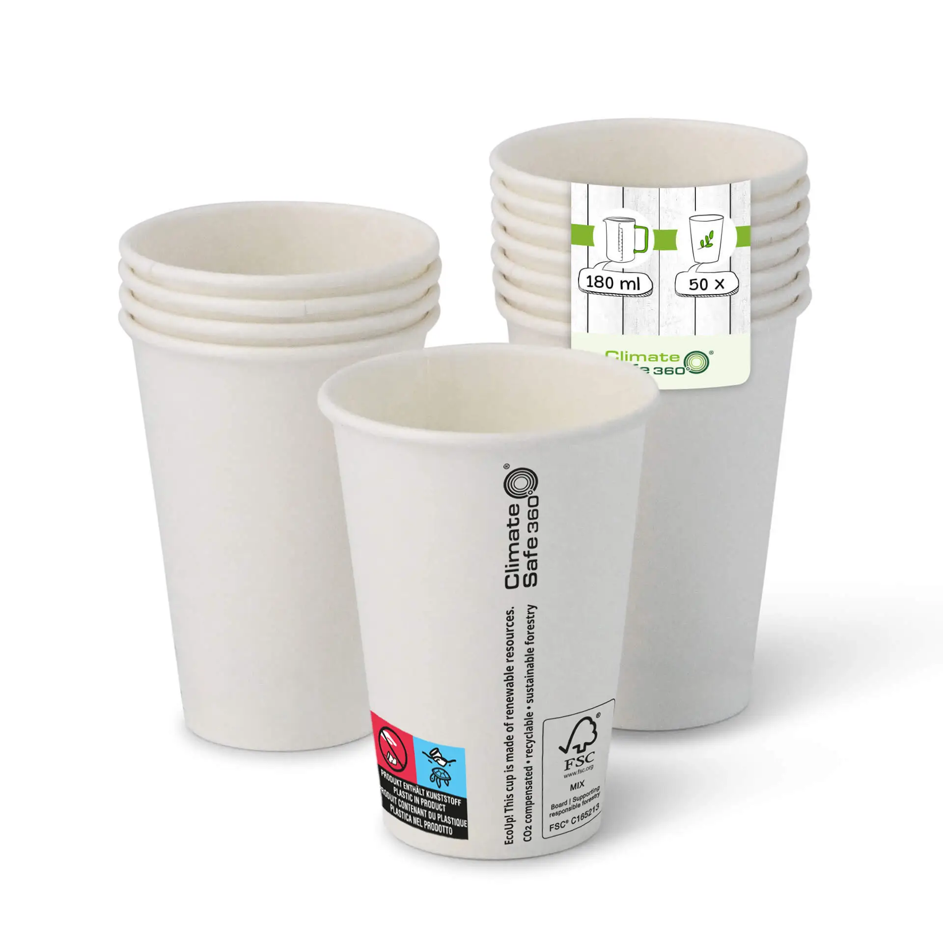 Automaten Becher (beschichtet) 180 ml / 7,5 oz, weiss