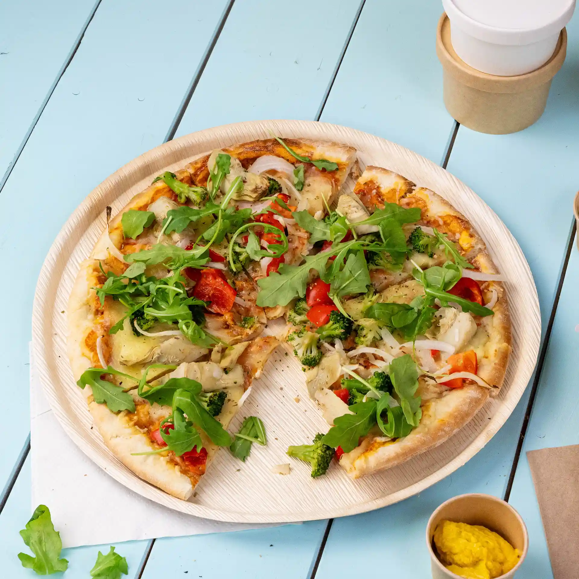Palmblatt Pizzateller "Palmware®" Ø 25 cm, rund