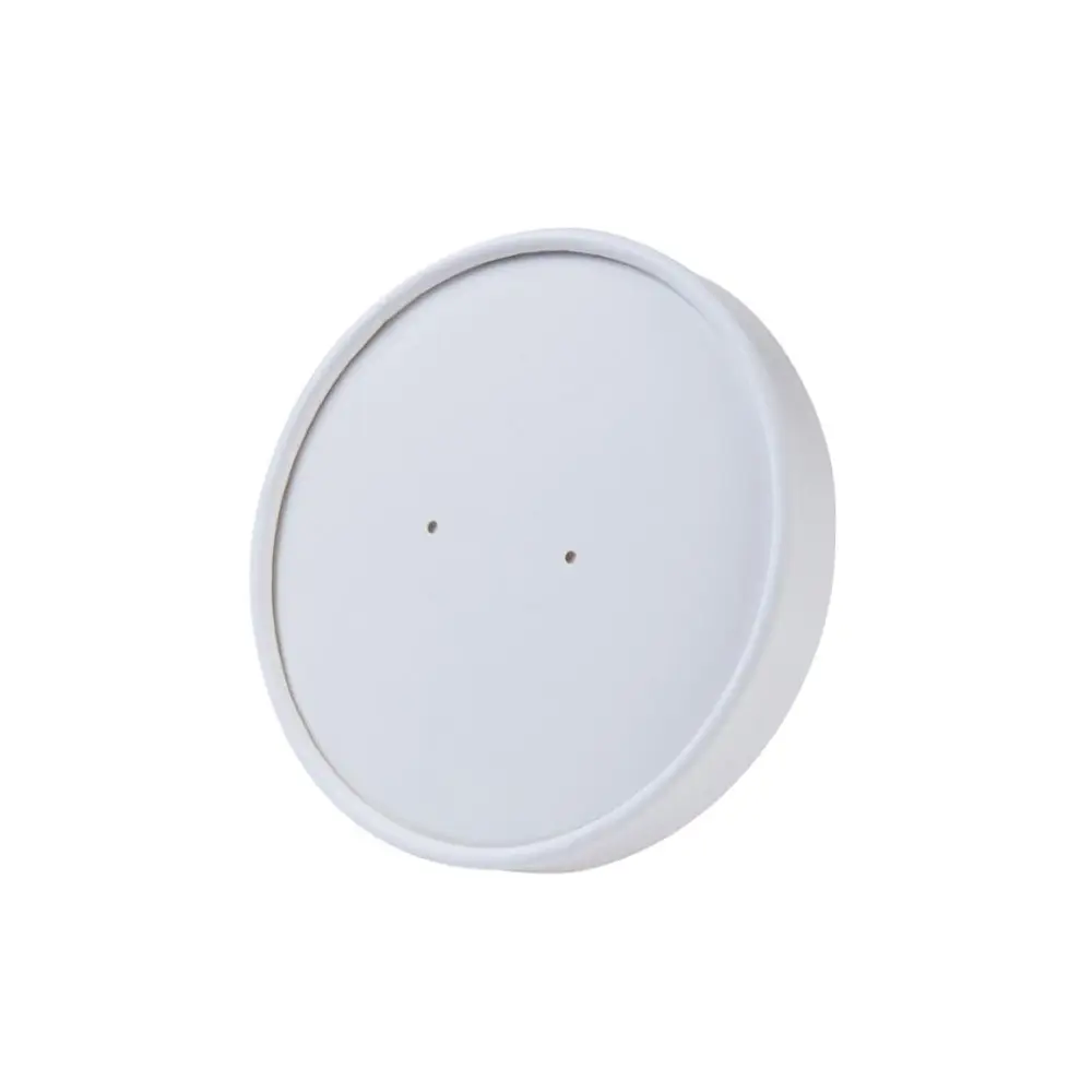 Couvercle ventilé en carton blanc pour pot premium, Ø 115 mm