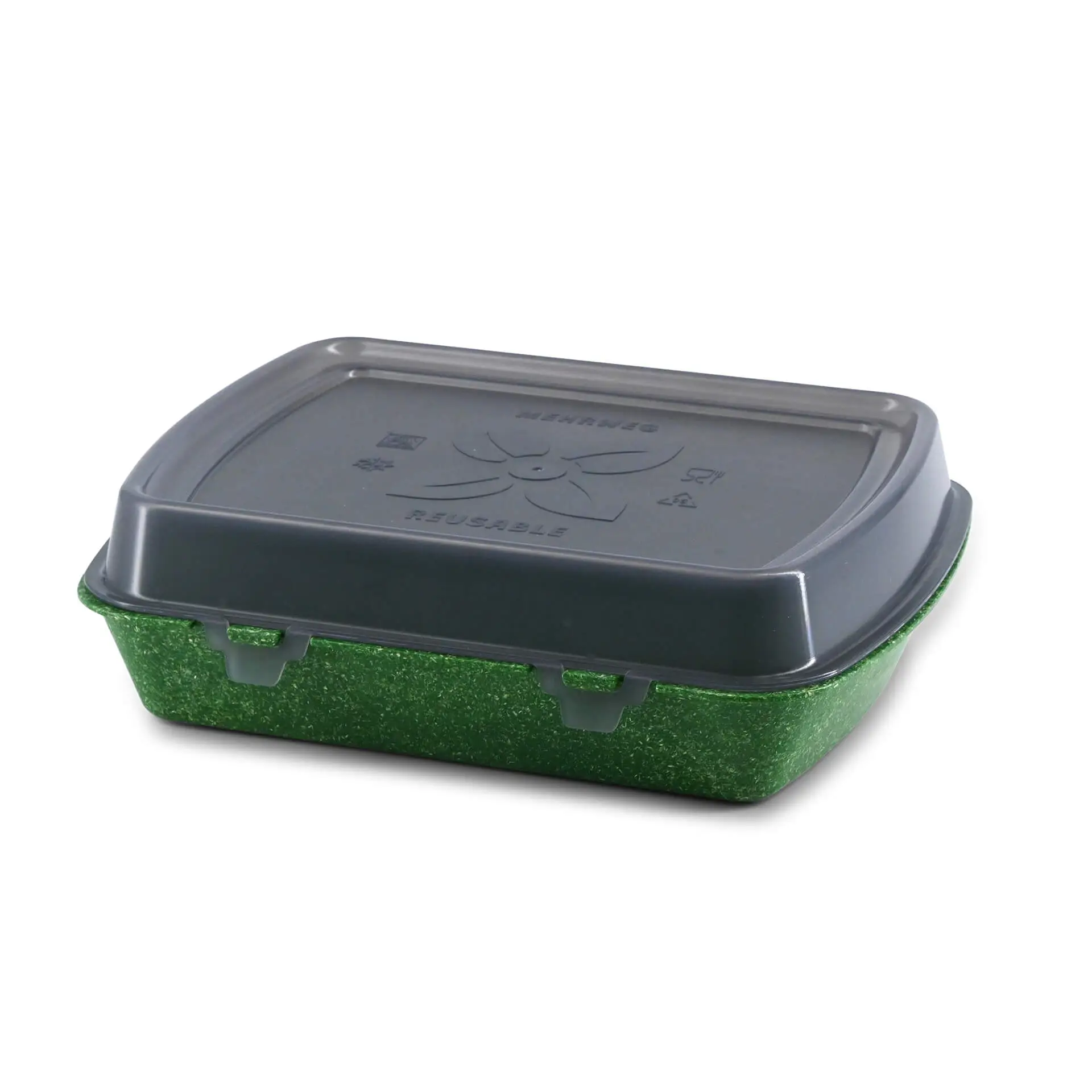 Contenant réutilisable merways Box épinard / vert foncé, 24,5 x 20 x 4,5cm, HP4 dfc00829-2-fuer-1-mehrweg-menuebehaelter-merways-box-245-x-20-x-45-cm-hp4-spinat-dunkelgruen-5