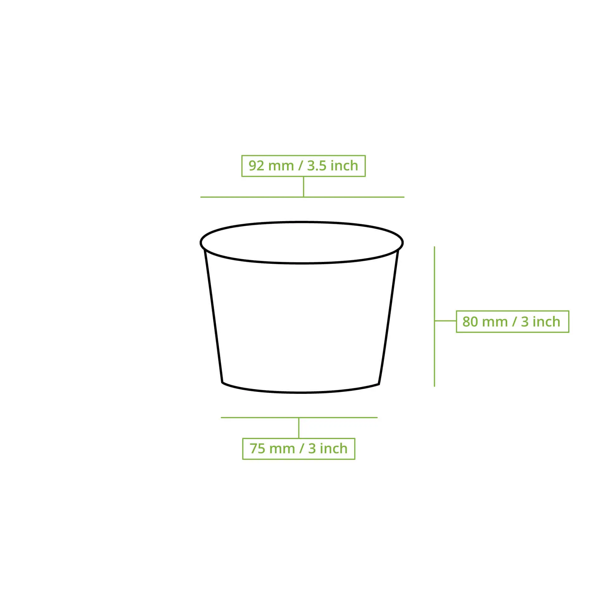 Eisbecher aus Pappe L, 250 ml, max. 350 ml, Ø 92 mm, weiss Eisbecher aus Pappe L, 250 ml, max. 350 ml, Ø 92 mm, weiss