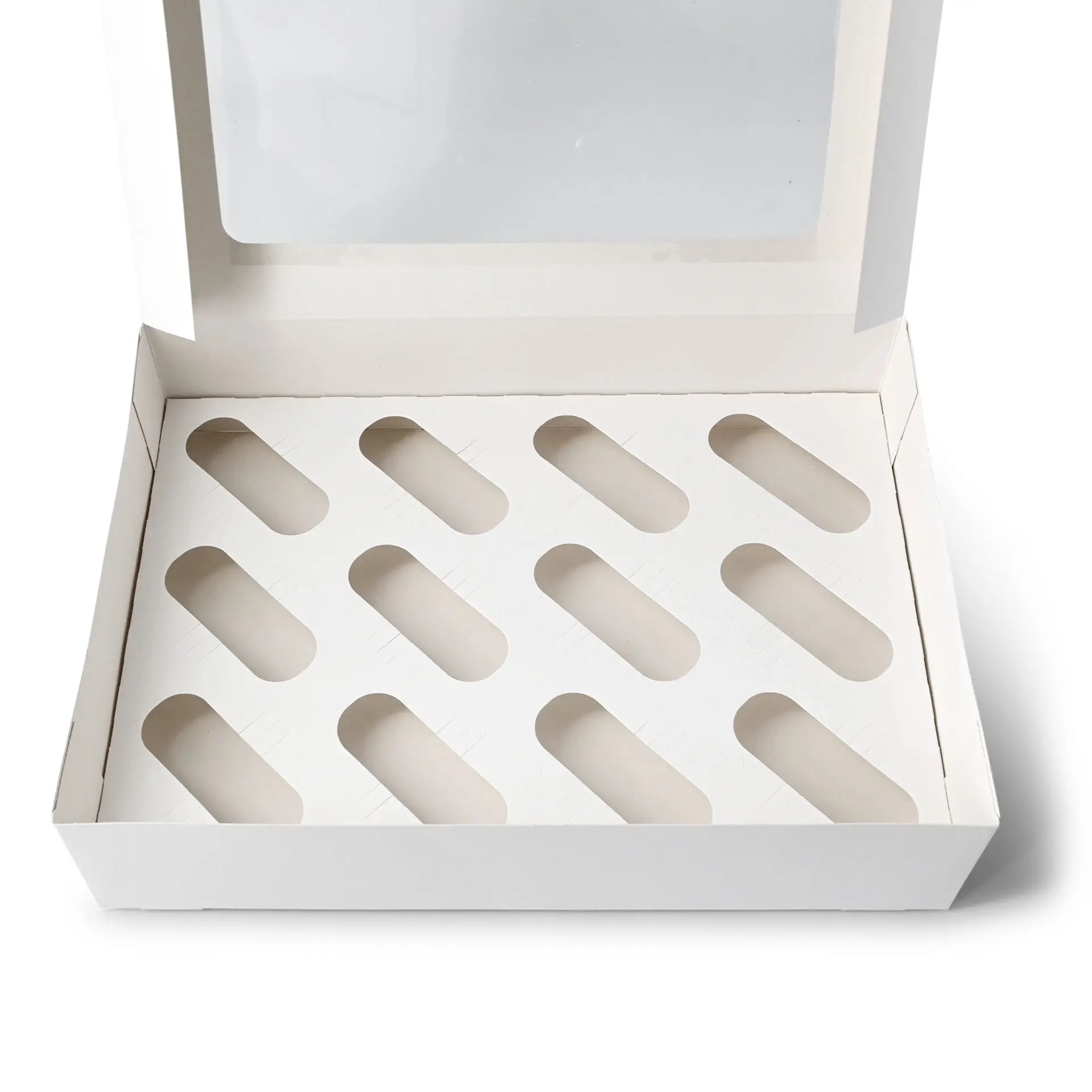 Inserts en carton pour boîtes à cupcakes 12 unités, blanc Inserts en carton pour boîtes à cupcakes 12 unités, blanc