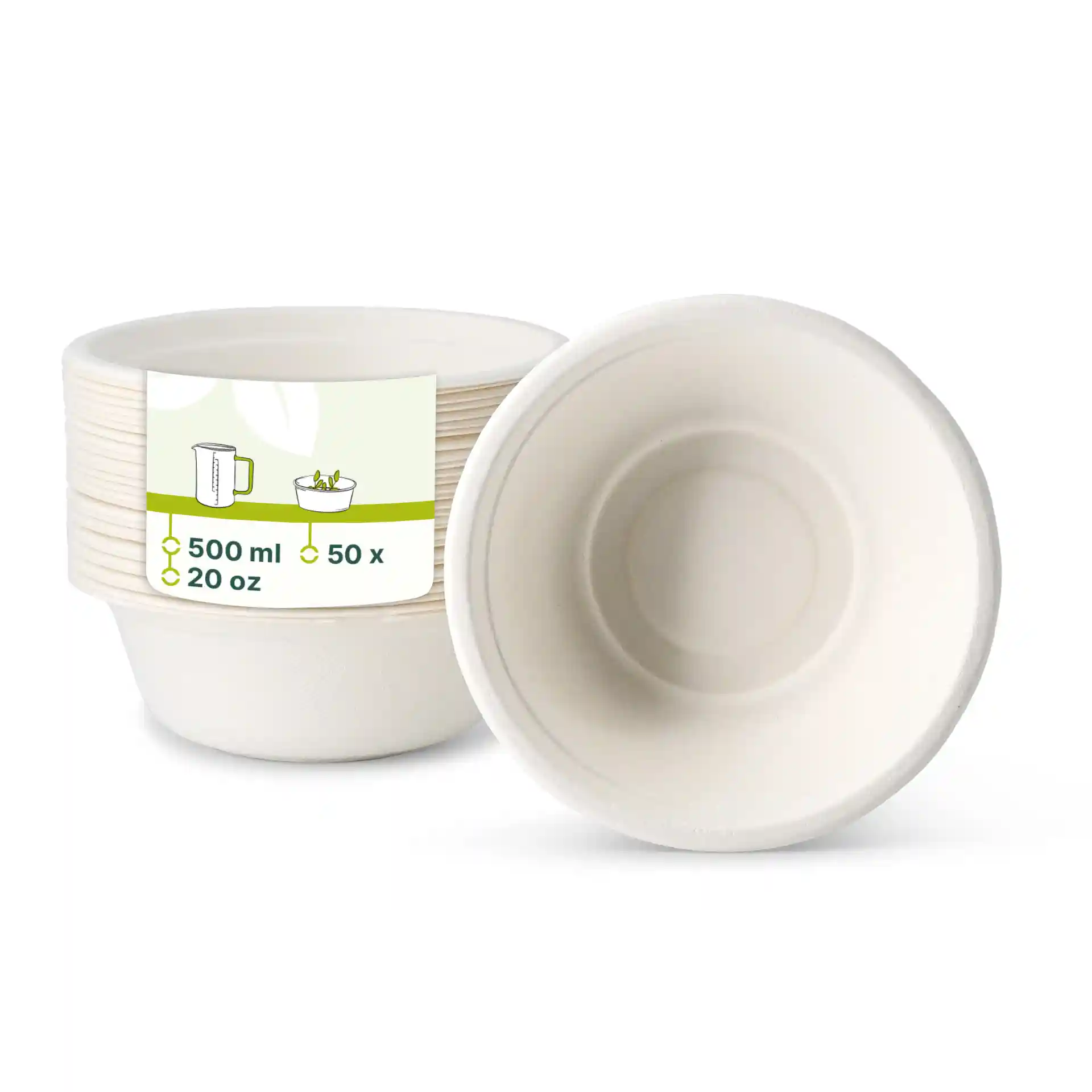 Bol rond en canne à sucre, 500 ml