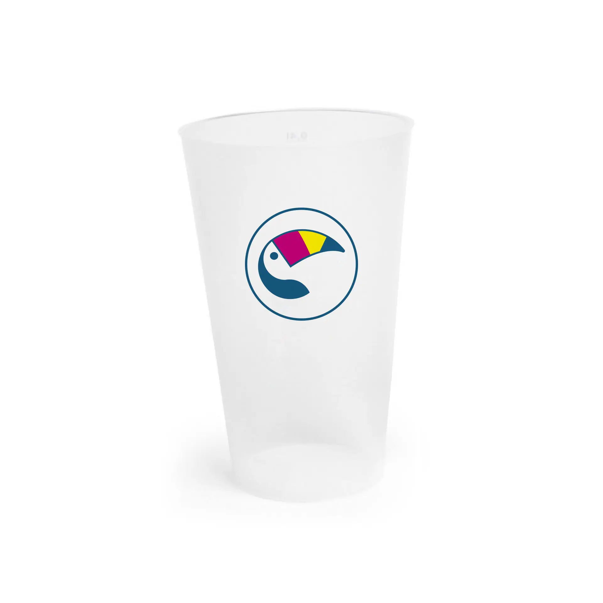 Gobelet réutilisable avec logo 400 ml, impression numérique, impression intégrale