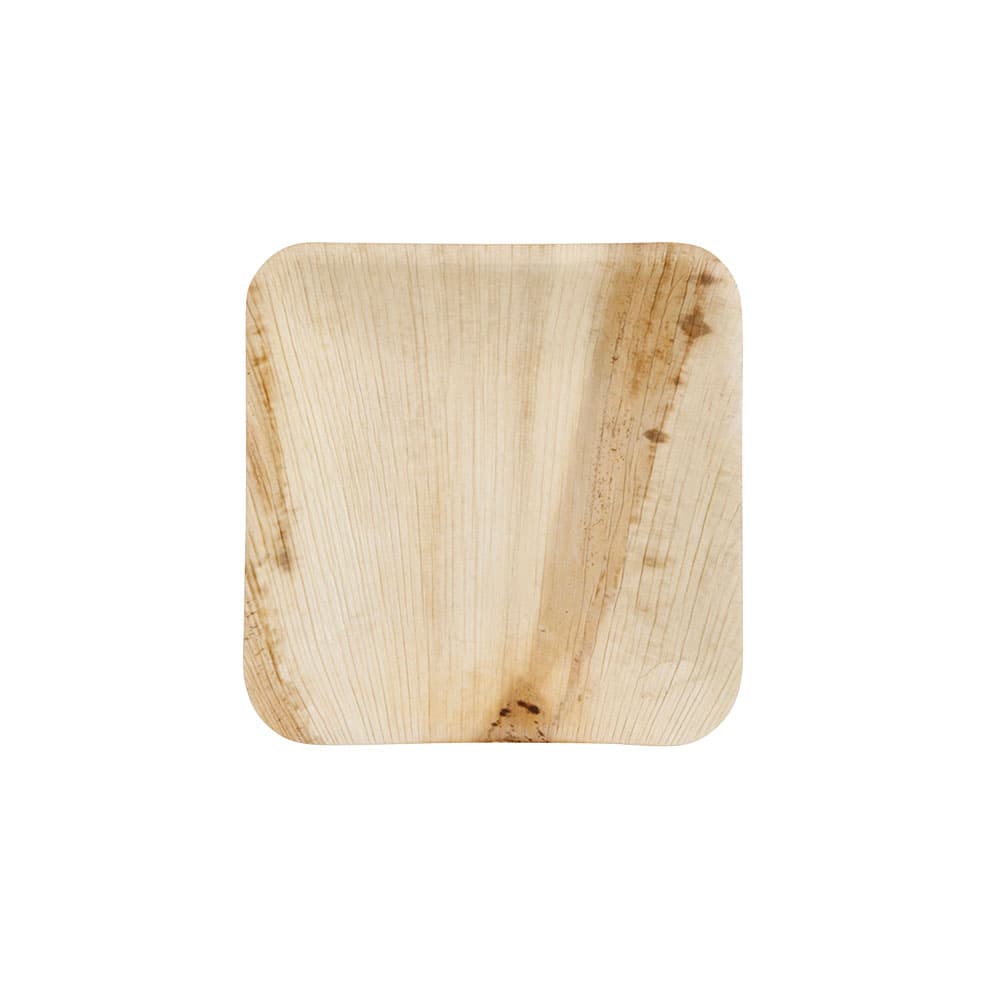 Palmblatt-Teller 15 x 15 cm, quadratisch