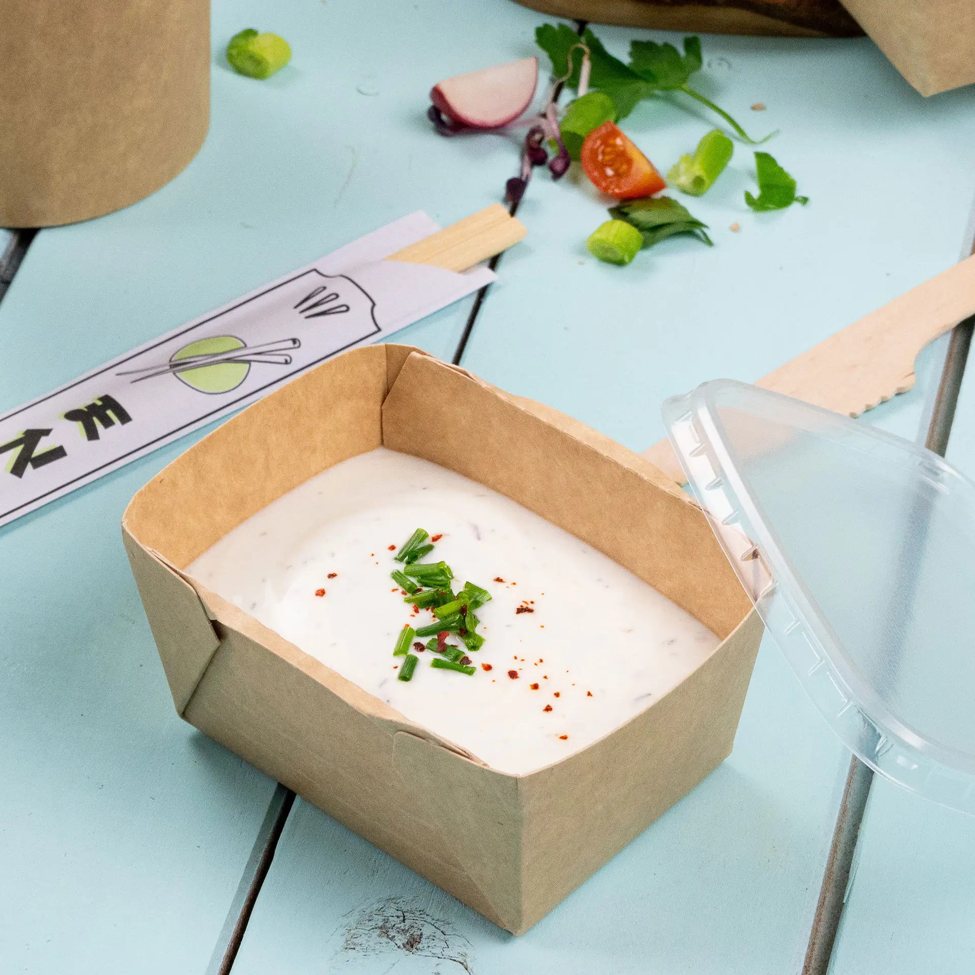 Karton-Feinkost-Schalen 250 ml, 10,5 x 8 x 5 cm, braun, rechteckig dfc01130-karton-feinkost-schalen-250-ml-105-x-8-x-5-cm-braun-rechteckig-pe-beschichtet-7