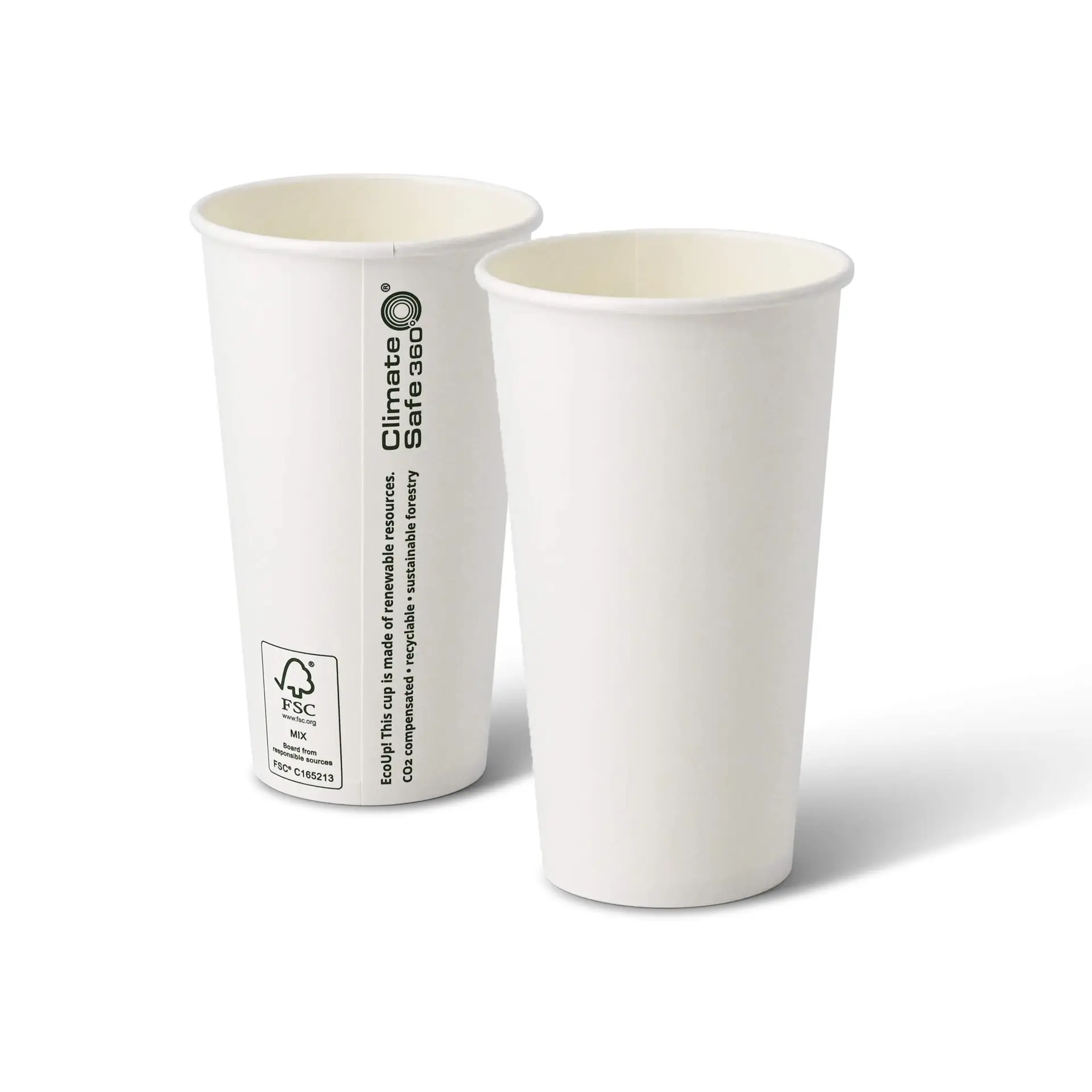 Pappbecher 500 ml / 20 oz, Ø 90 mm, weiss