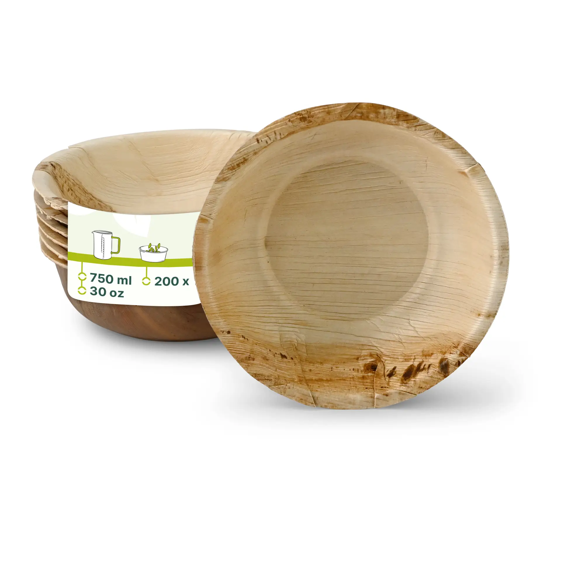 Bol en Feuille de Palmier "Palmware®" 750 ml Bol en Feuille de Palmier "Palmware®" 750 ml