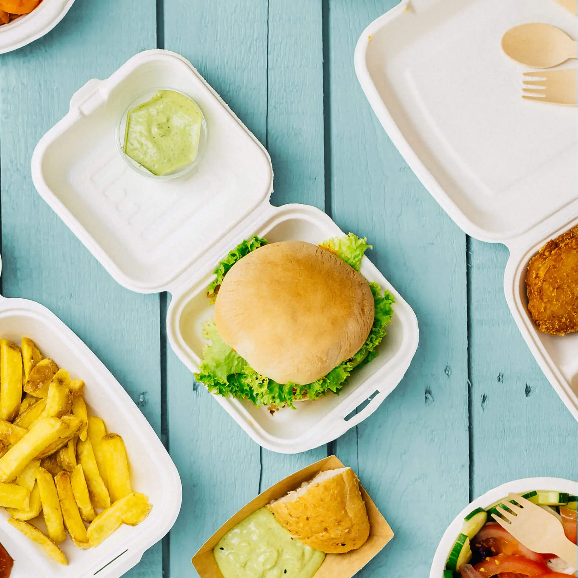 Burgerboxen aus Zuckerrohr, 15 x 15 x 8 cm, quadratisch dfc01290-burgerboxen-aus-zuckerrohr-15-x-15-x-8-cm-quadratisch-6