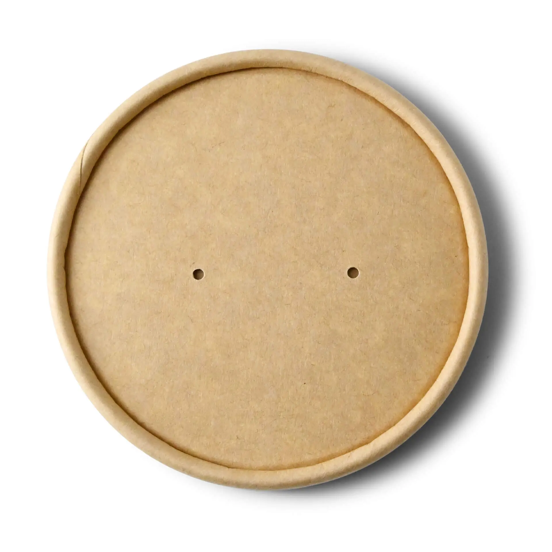 Karton-Membran-Deckel (bio-beschichtet) Ø 90 mm, braun