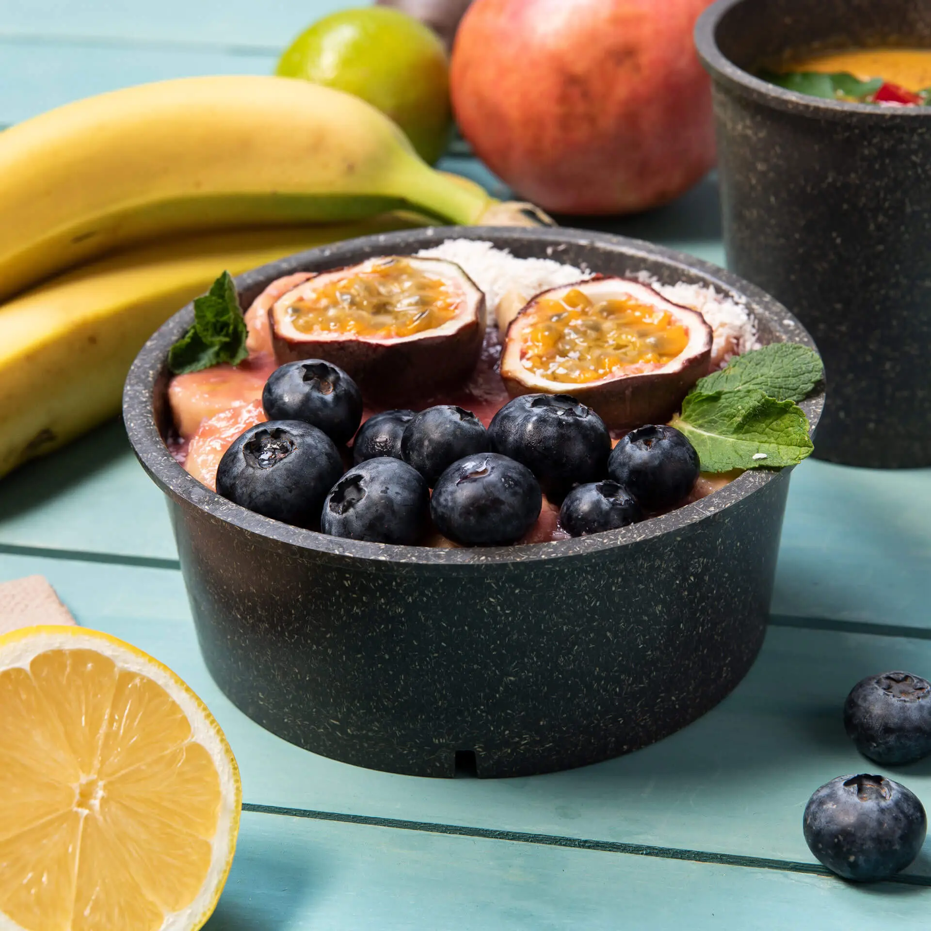 Bol réutilisable « merways Bowl » poivre / gris 650 ml, Ø 150 mm dfc00828-mehrweg-schalen-merways-bowl-650-ml-150-mm-pfeffer-grau-6