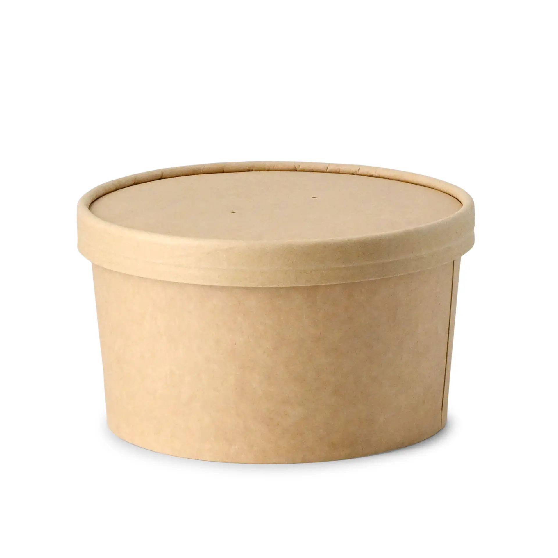 Kartonschale / Salatschale (bio-beschichtet) 800 ml, Ø 150 mm, braun, rund