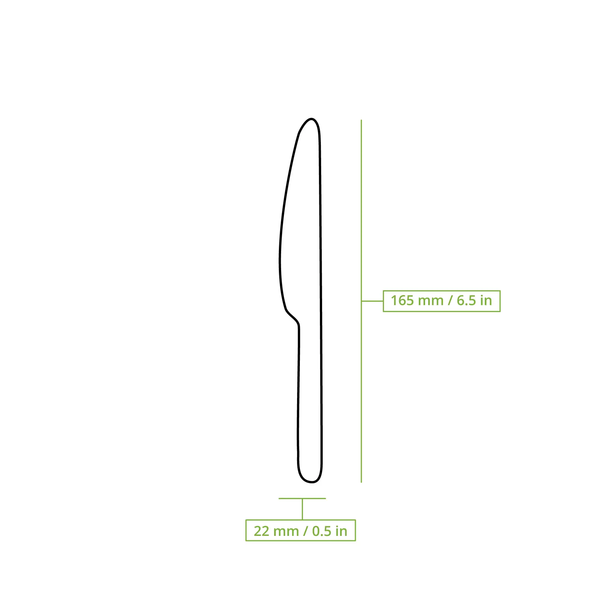 Holzmesser 16,5 cm Holzmesser 16,5 cm
